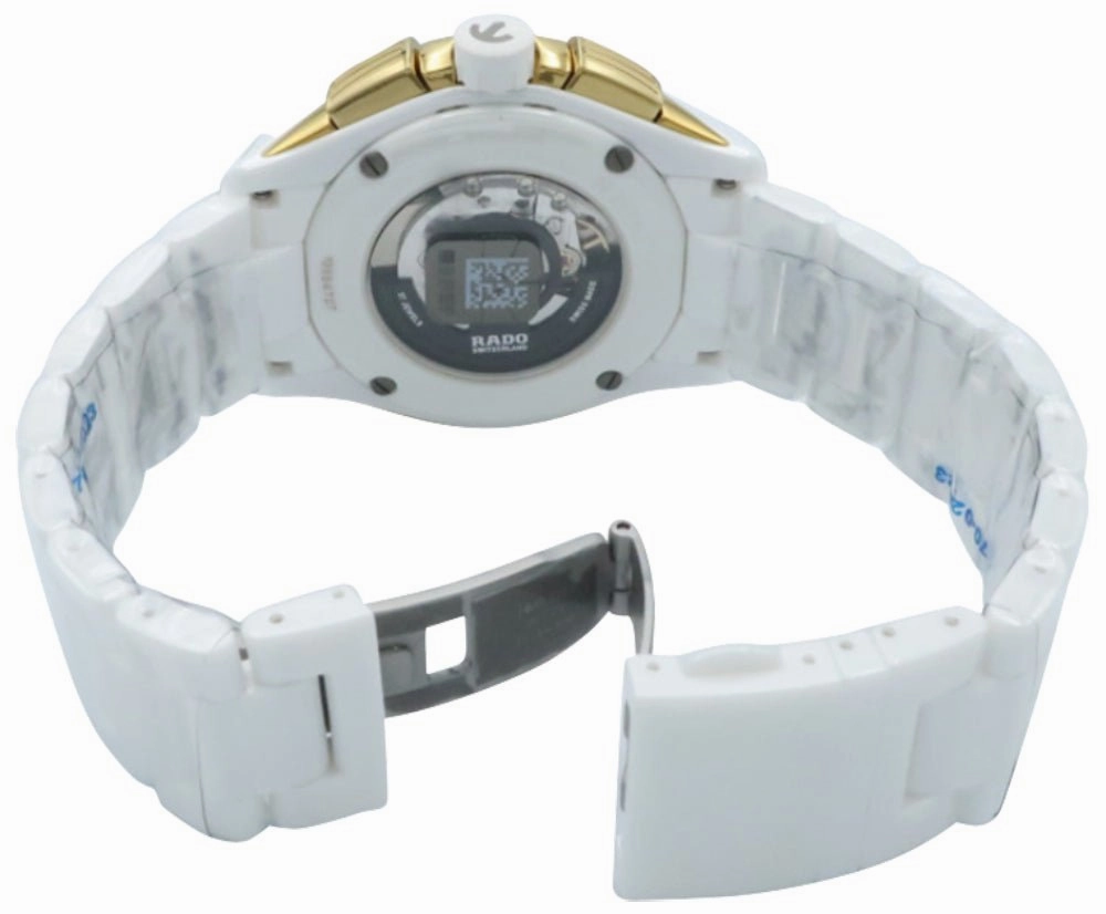 Rado HyperChrome White Ceramic Automatic Chronograph Date Mens Watch R32037012