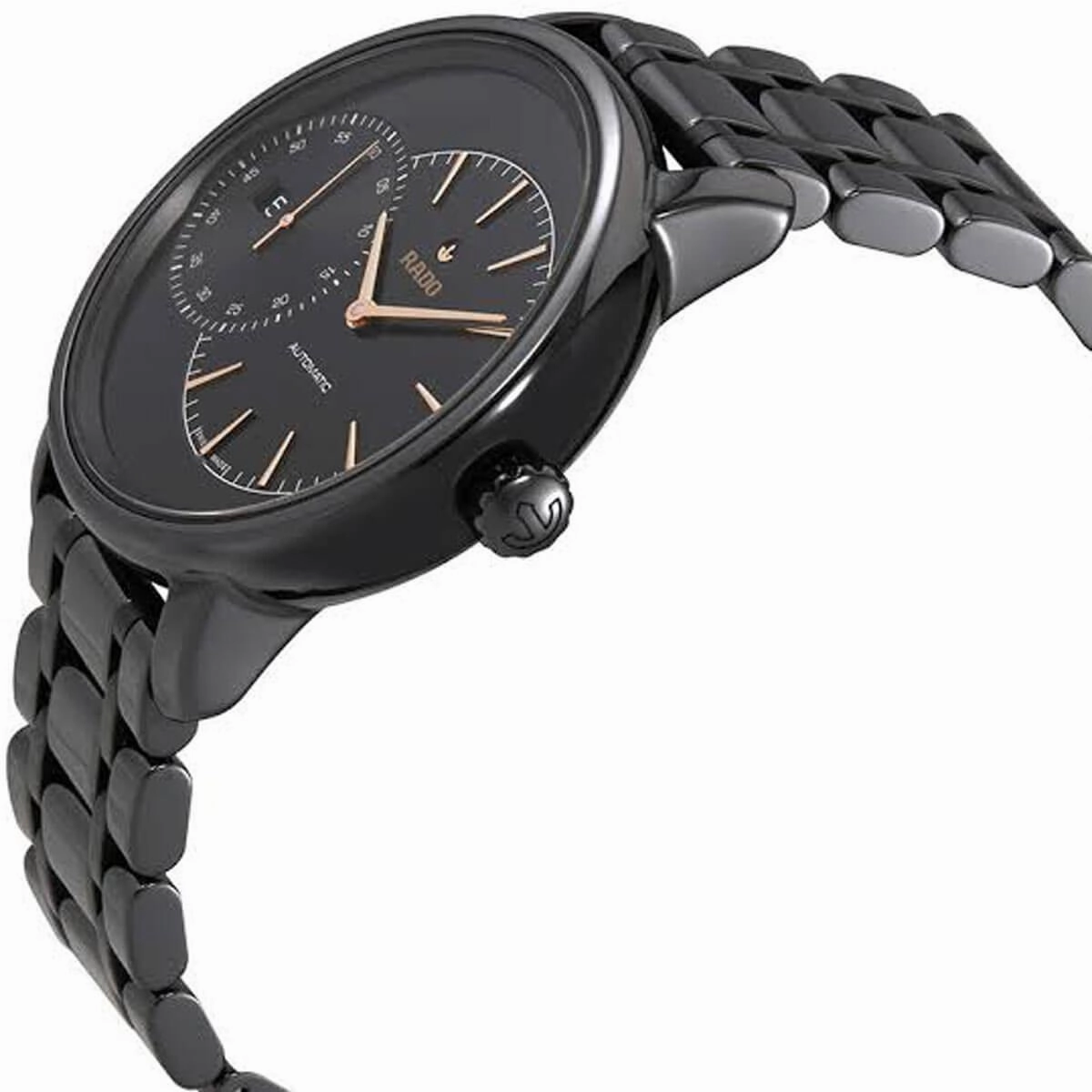 Rado Men's Automatic Watch - DiaMaster Black Dial Ceramic Bracelet | R14127152