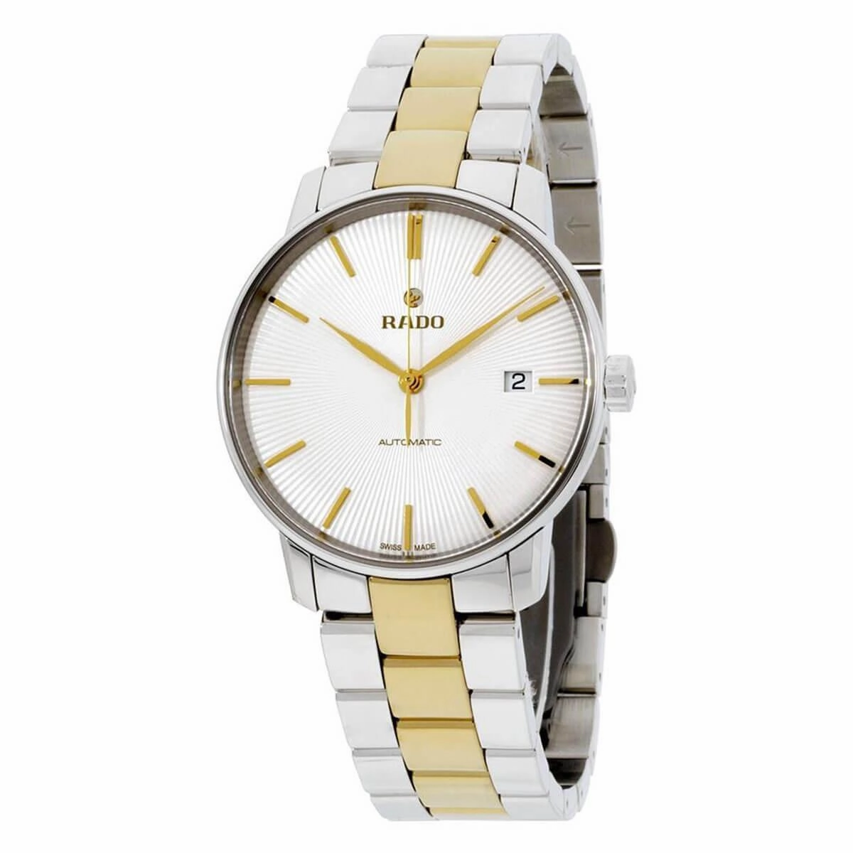 Rado R22860032 Men's Swiss Automatic Watch - Coupole Steel & Yellow Ceramic | R22860032