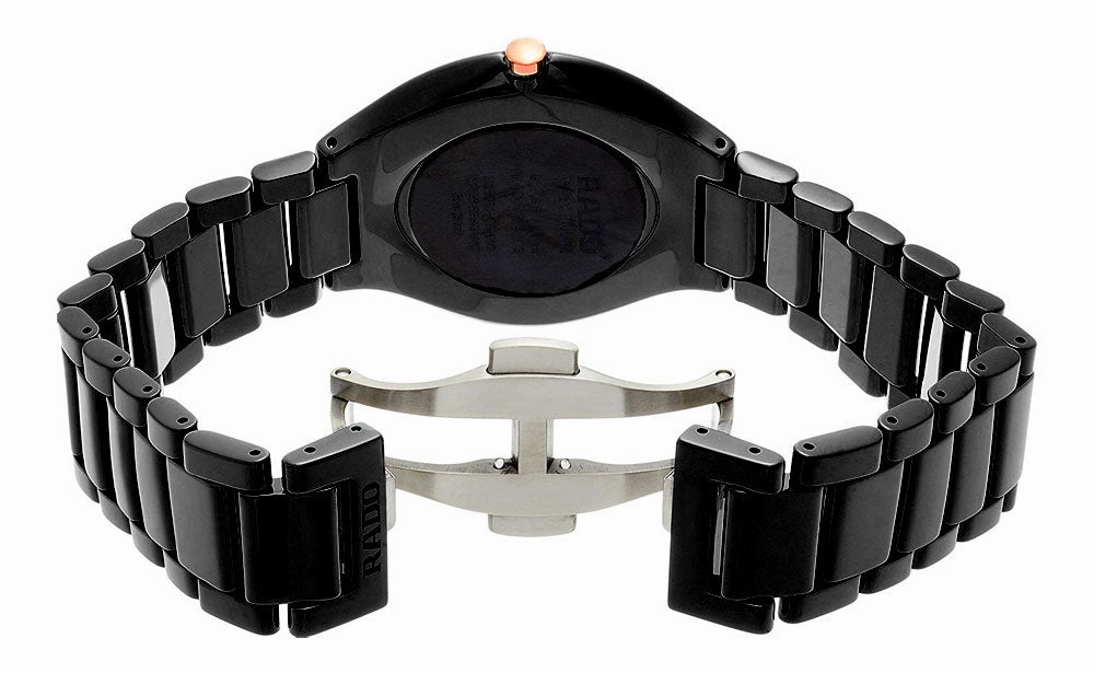 Rado True Thinline Black Ceramic Black Dial Quartz Mens Watch R27741152