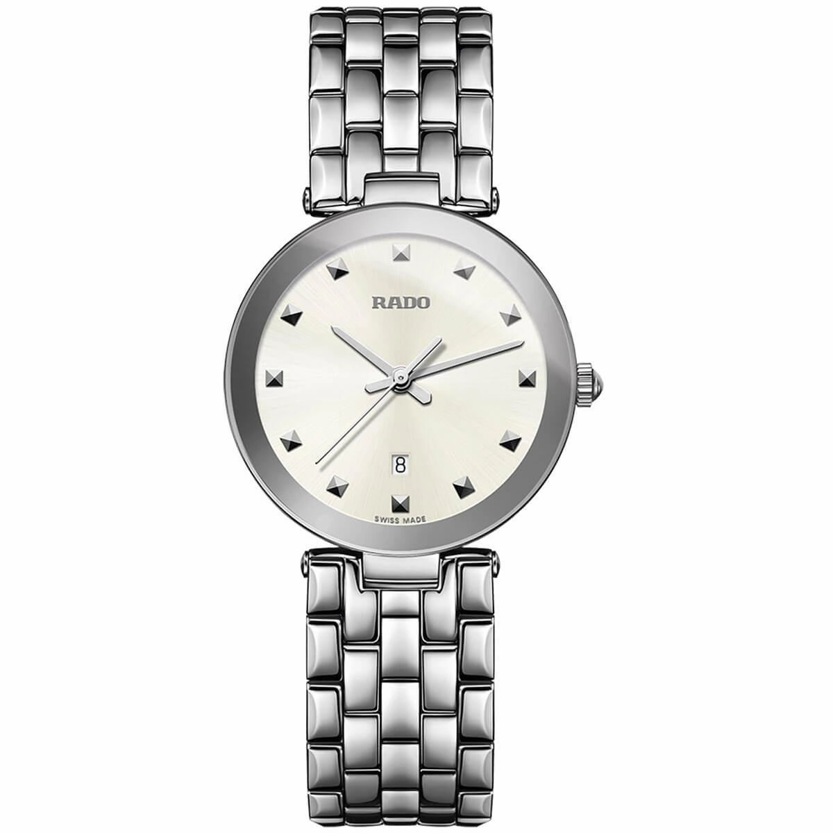 Rado Women's Quartz Watch - Florence Beige Dial Silver Tone Bracelet | R48874023