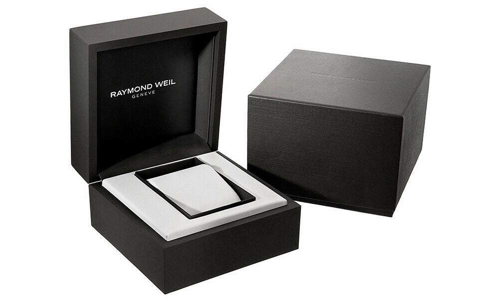 Raymond Weil Freelancer Automatic Black Steel Mens Rubber Divers Watch Date 2760-SB1-20001