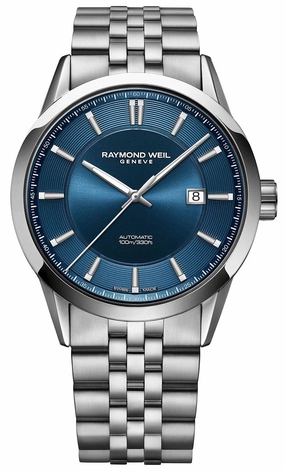 Raymond Weil Freelancer Automatic Stainless Steel Blue Dial Date Mens Watch 2731-ST-50001