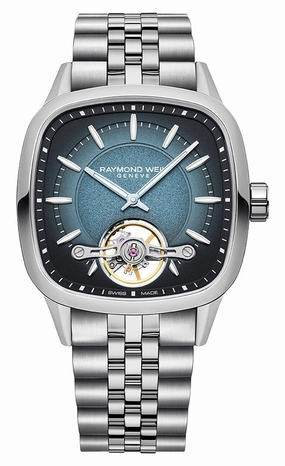 Raymond Weil Freelancer Automatic Stainless Steel Square Blue Dial Mens Watch 2790-ST-50051