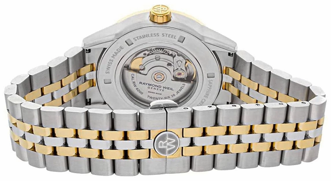 Raymond Weil Freelancer Automatic Two-Tone Stainless Steel Silver Dial Date Mens Watch 2731-STP-65001