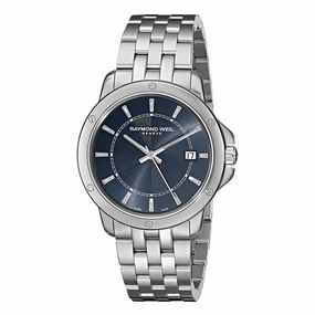 Raymond Weil Men's Bracelet Watch - Tango Blue Dial Steel | 5591-ST-50001