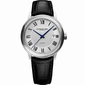 Raymond Weil Men's Strap Watch - Maestro Automatic Silver Dial | 2237-STC-00659
