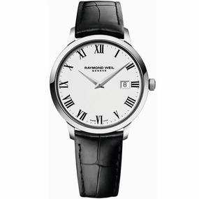 Raymond Weil Men's Strap Watch - Toccata Swiss Quartz Black Leather | 5488-STC-00300