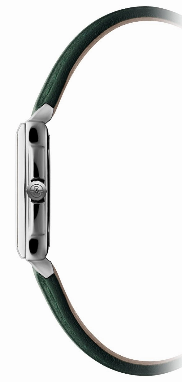Raymond Weil Toccata Stainless Steel Green Dial Green Leather Strap Diamonds Date Quartz Womens Watch 5925-STC-00521