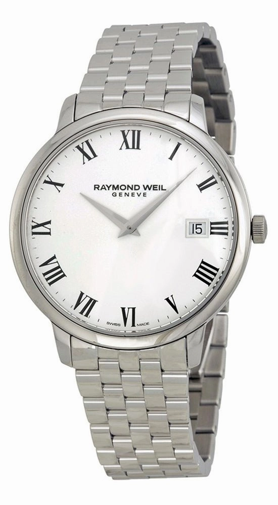 Raymond Weil Toccata Stainless Steel Mens Watch White Dial Date Quartz 5588-ST-00300