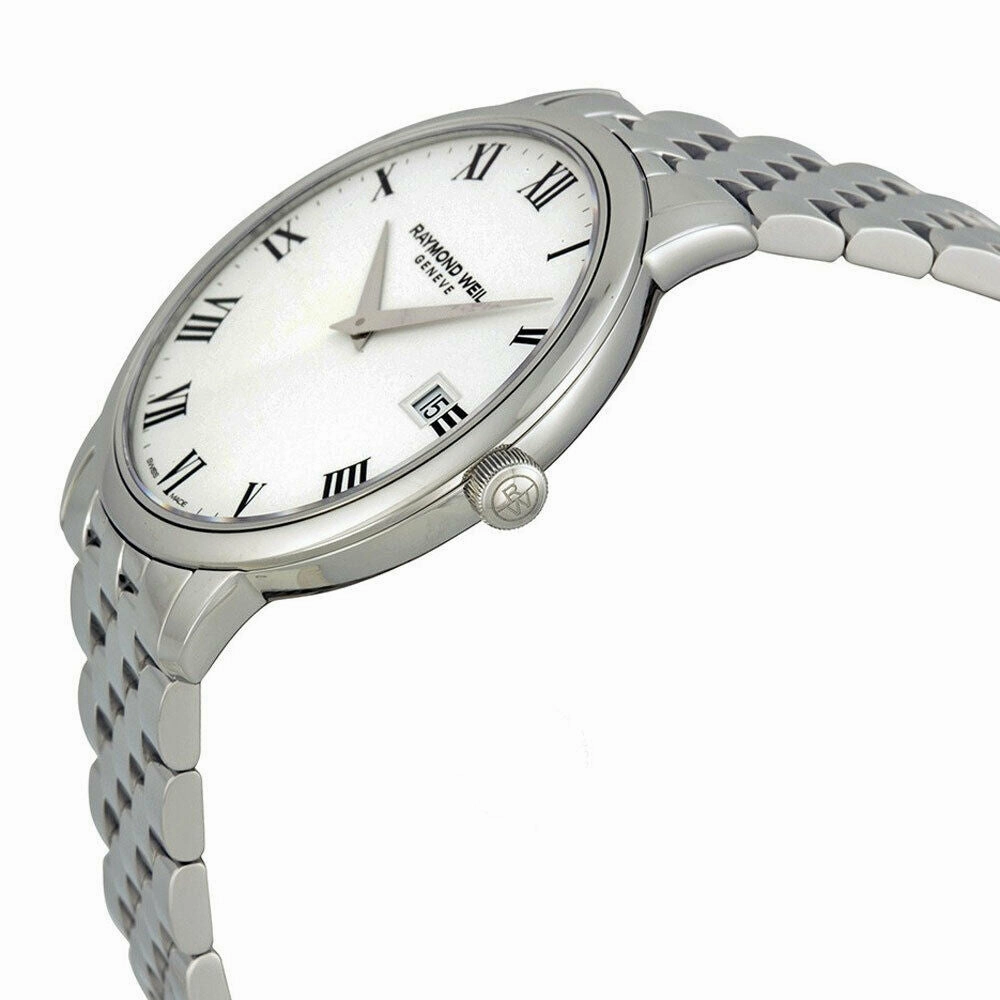 Raymond Weil Toccata Stainless Steel Mens Watch White Dial Date Quartz 5588-ST-00300