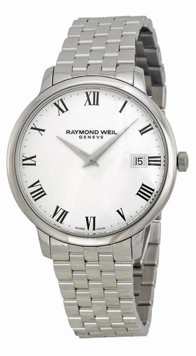 Raymond Weil Toccata Stainless Steel Mens Watch White Dial Date Quartz 5588-ST-00300