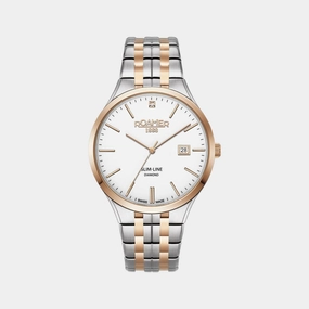 Roamer -864833 49 25 50 - SLIM LINE Diamond Quartz Watch for Men's