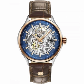Roamer - 101663 49 45 05N - Competence Skeleton Strap Watch for Men's