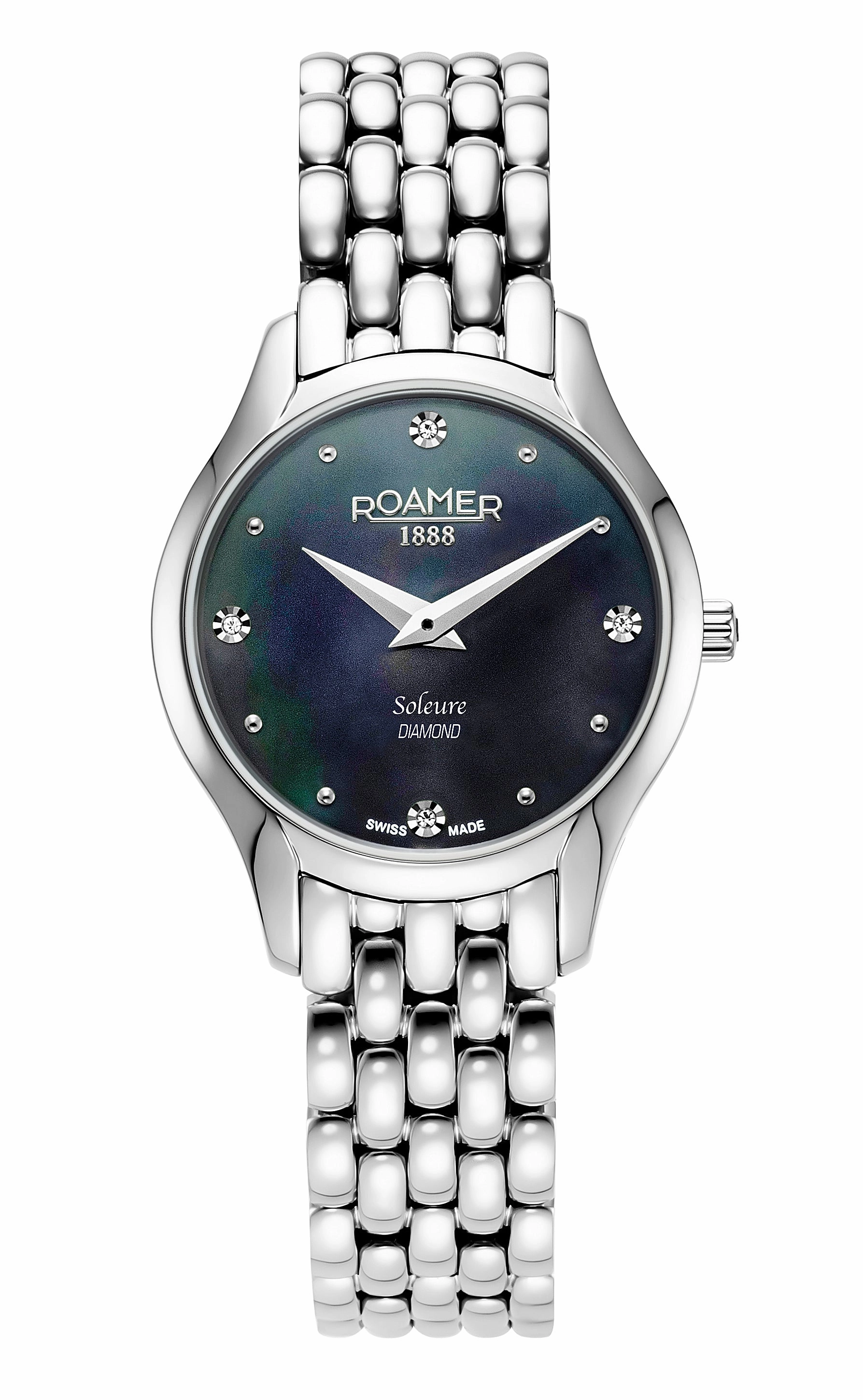 Roamer - 547857 41 85 50 - SOLEURE DIAMOND Quartz Stainless Steel watch for Women