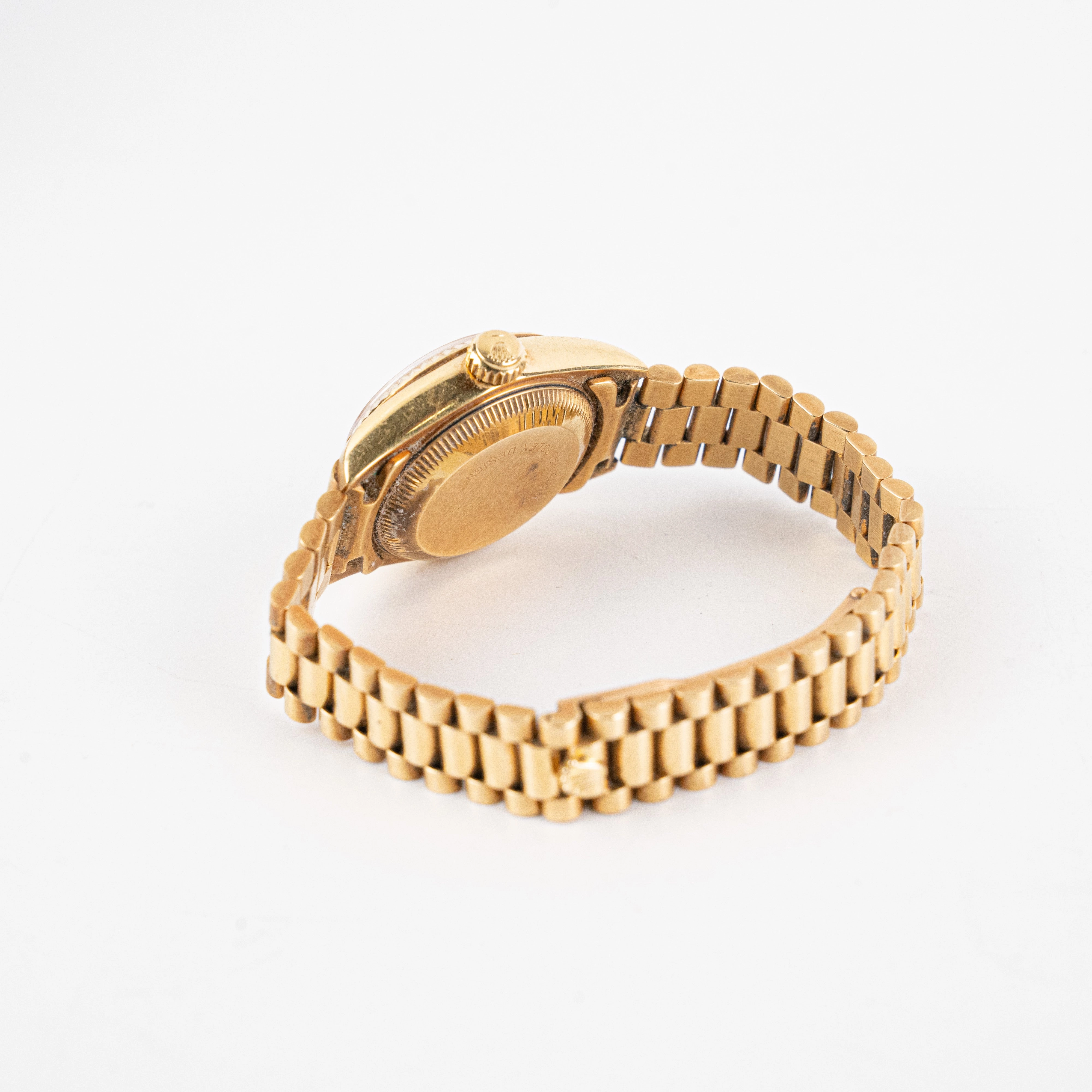 Rolex 26mm Gold with Diamond Watch