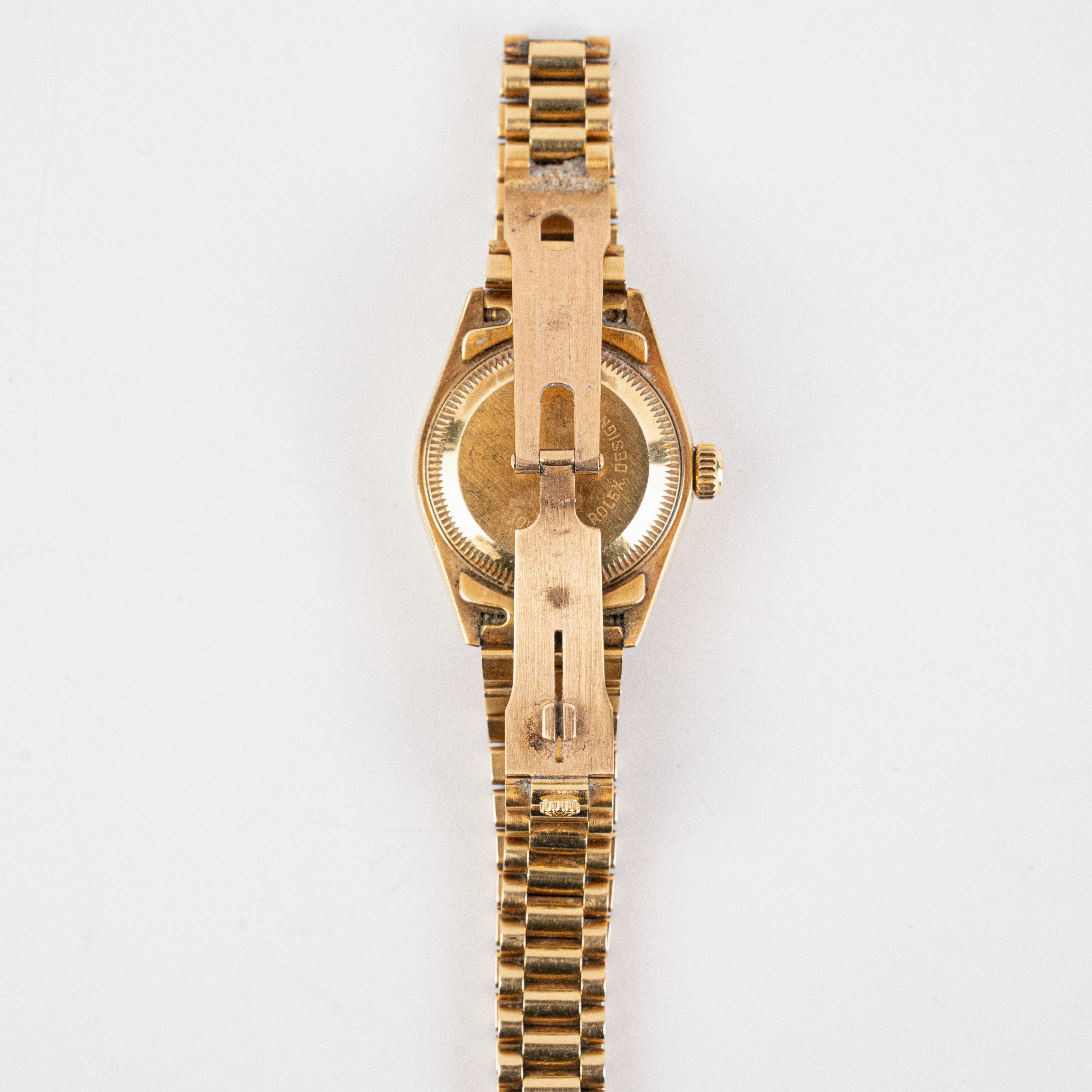 Rolex 26mm Gold with Diamond Watch