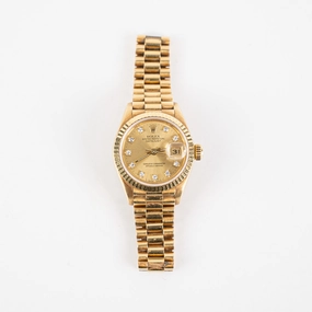 Rolex 26mm Gold with Diamond Watch