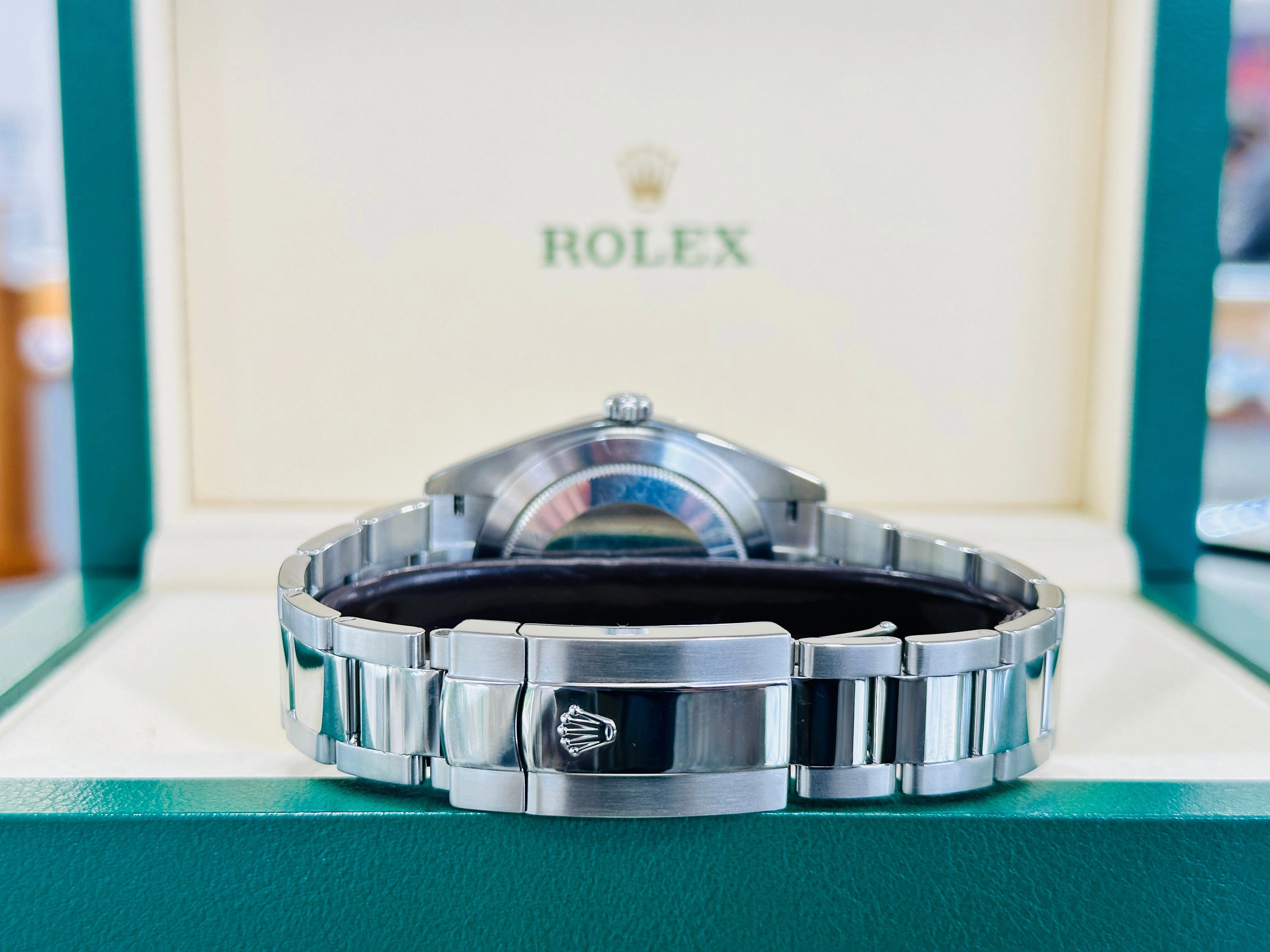 Rolex 41 Datejust 126334 Fluted Bezel Factory Rhodium Diamond Dial Oyster Bracelet Stainless Steel B/P