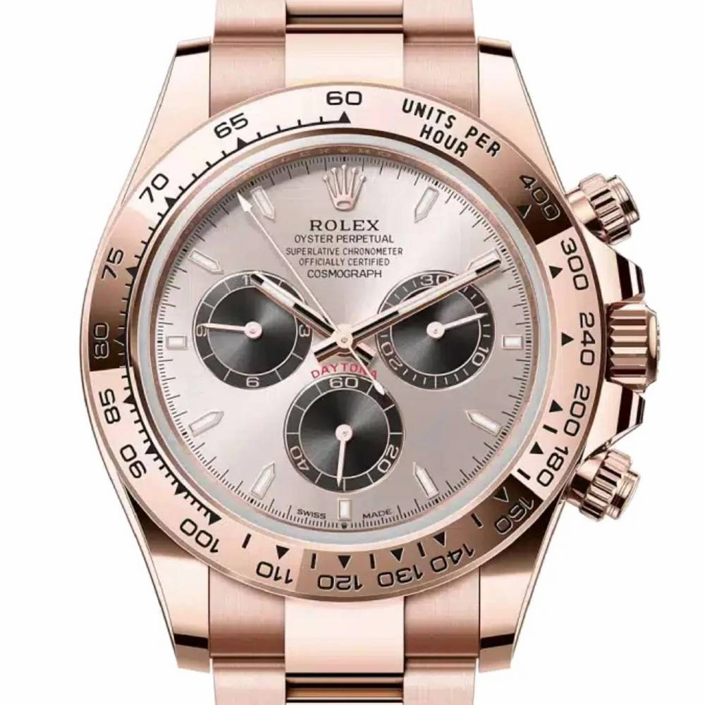 Rolex Cosmograph Daytona 40mm - Ref: 126505 - Sundust & Black Index Dial, 18K Rose Gold Oyster Bracelet Men's Watch