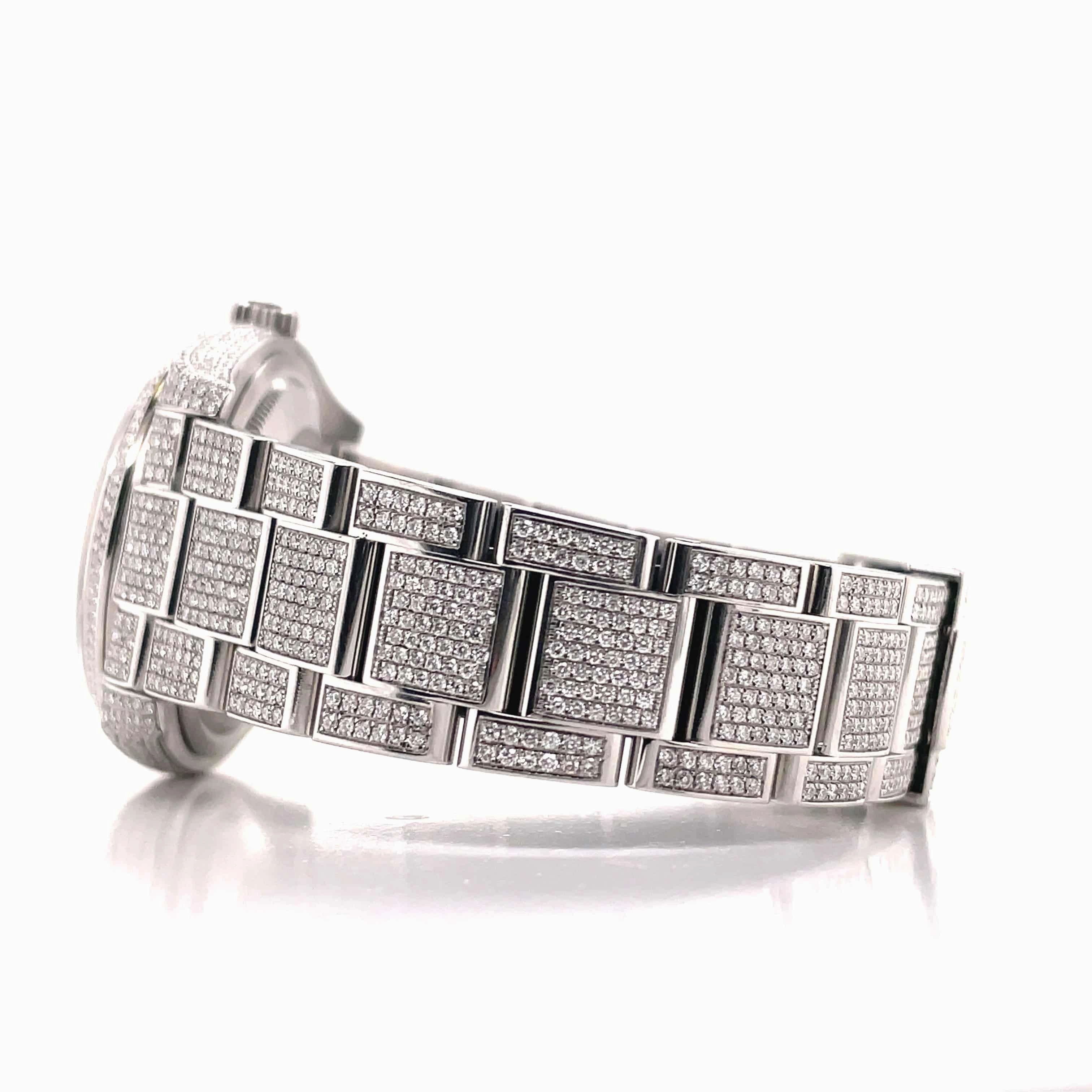 Rolex Date-Just 36mm 116200 Custom Pave Diamond BustDown