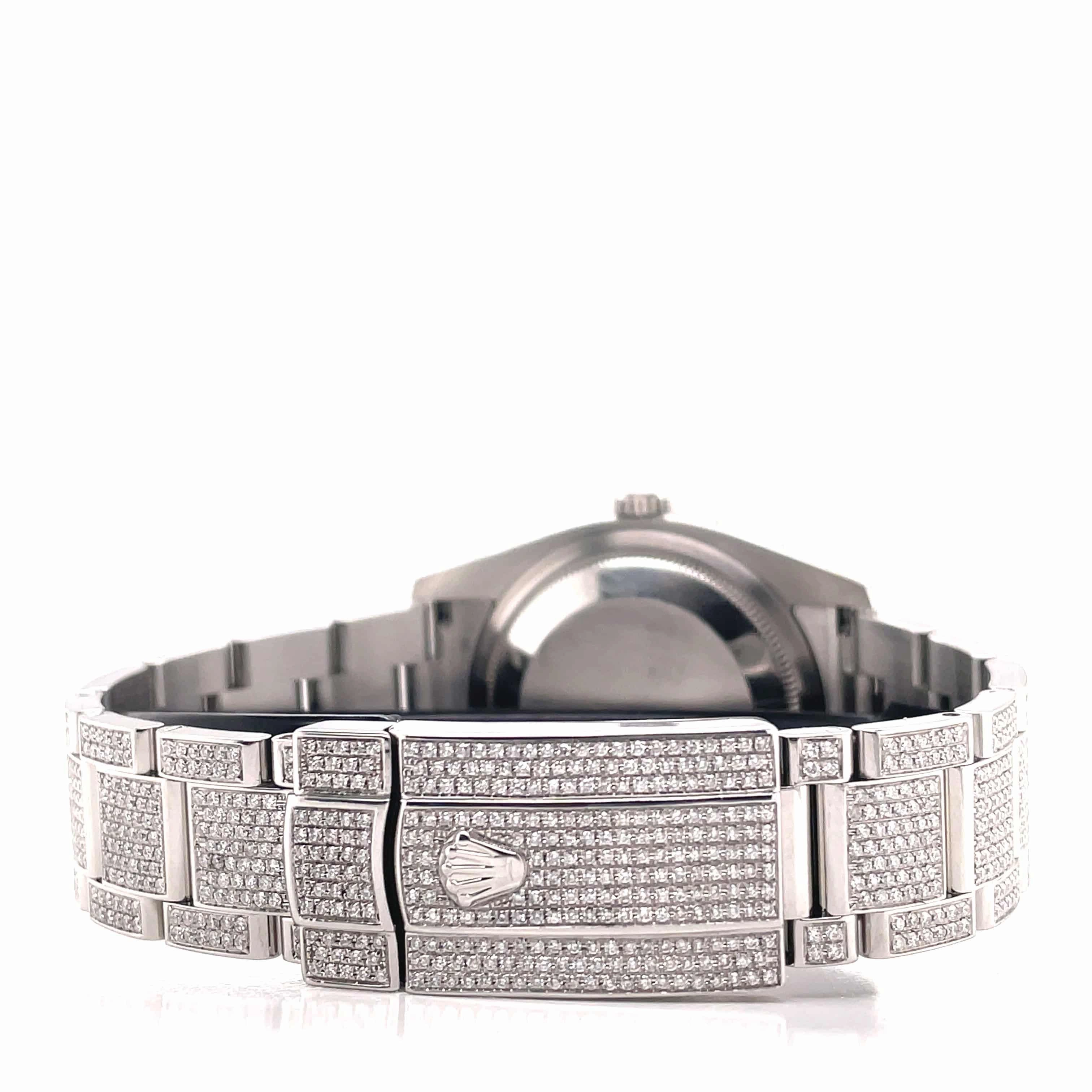 Rolex Date-Just 36mm 116200 Custom Pave Diamond BustDown