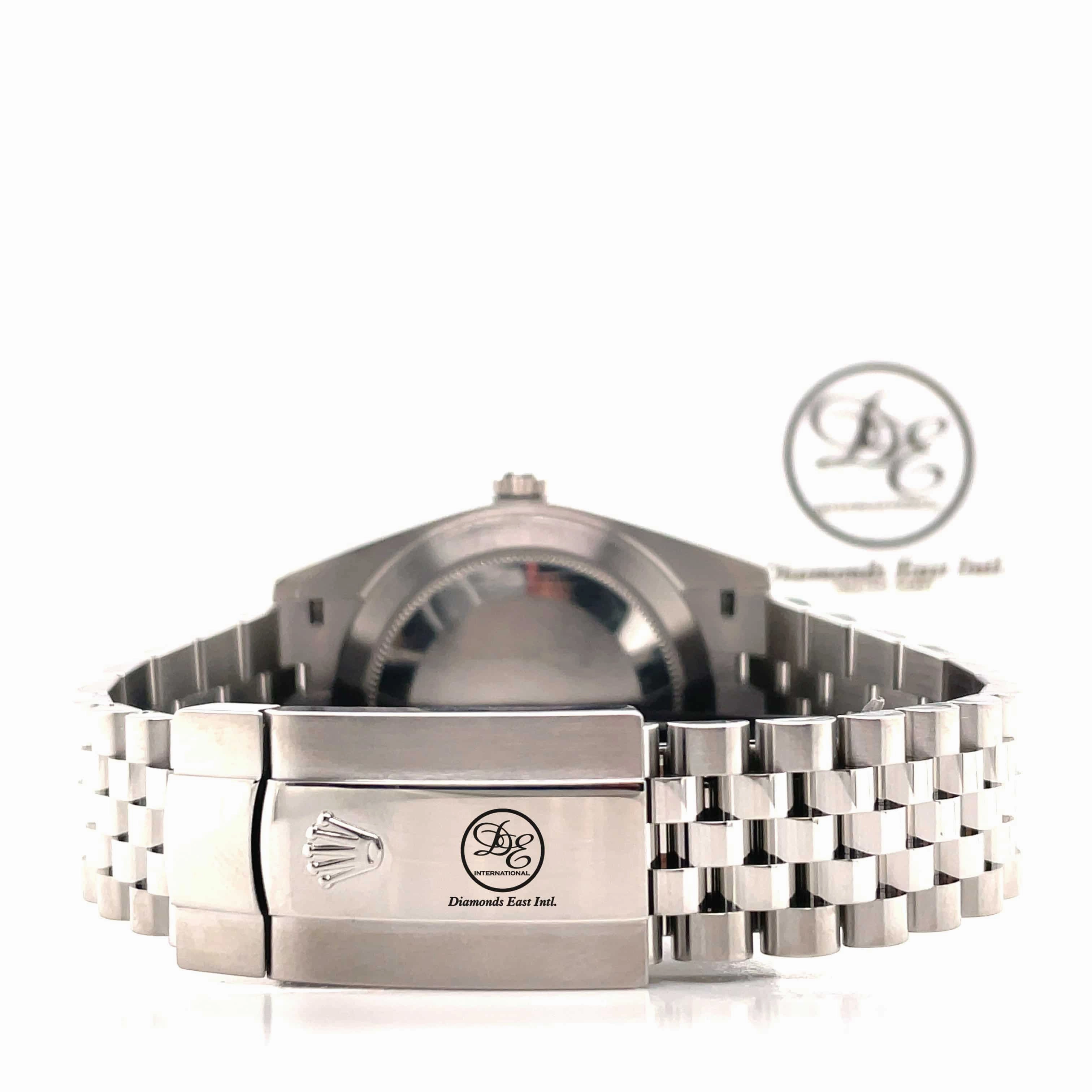Rolex Date-Just 41mm 126300 Custom MOP Diamond Dial And Diamond Bezel Papers