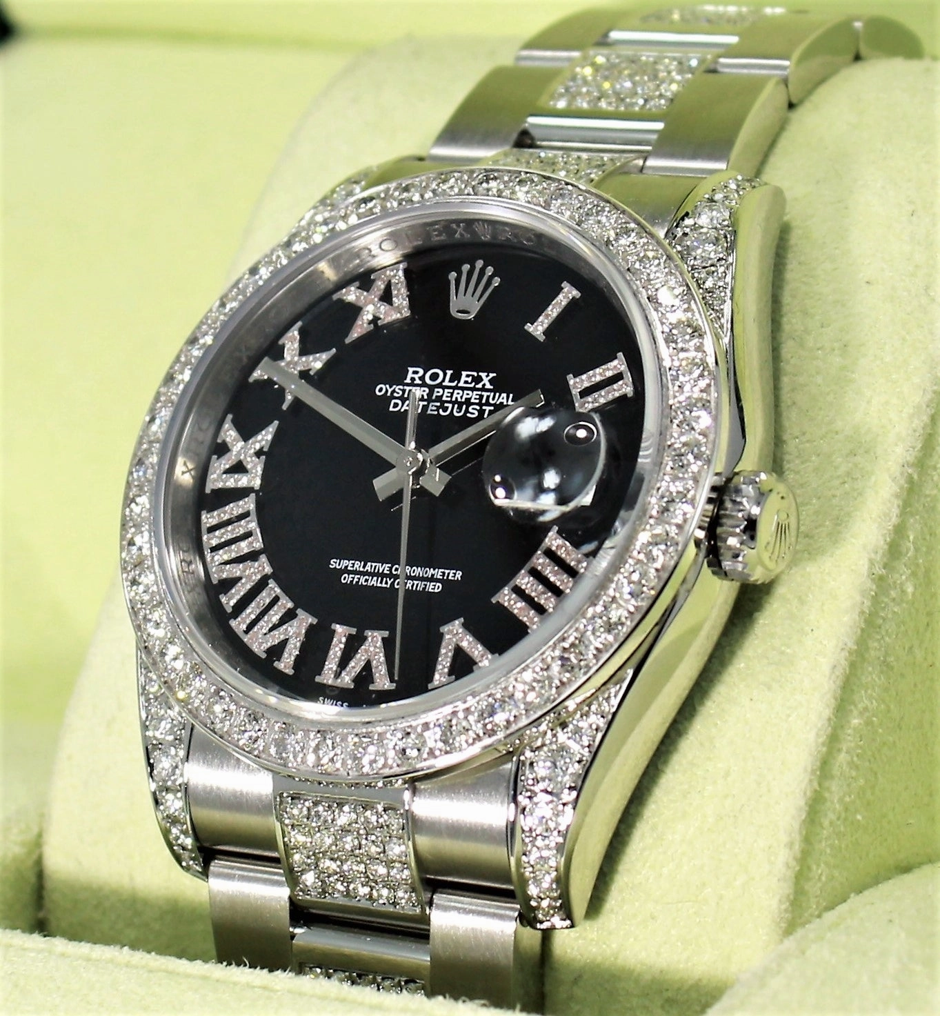 Rolex DateJust 116200 36mm black diamond dial bezel & bracelet oyster perpetual