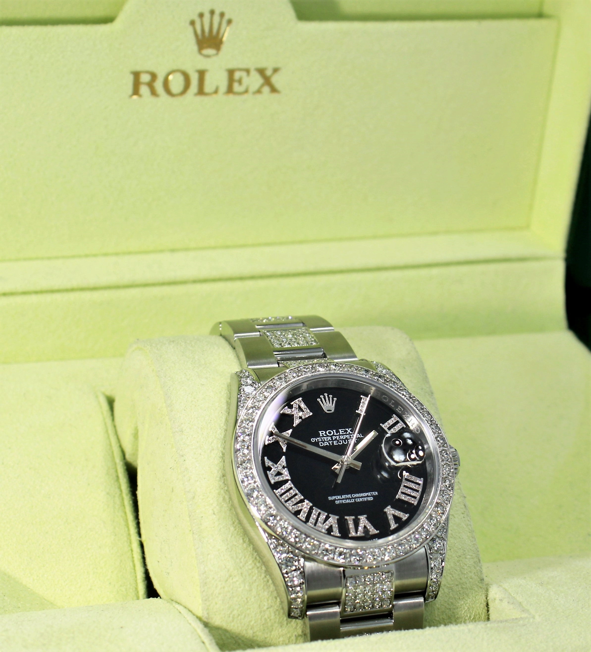Rolex DateJust 116200 36mm black diamond dial bezel & bracelet oyster perpetual