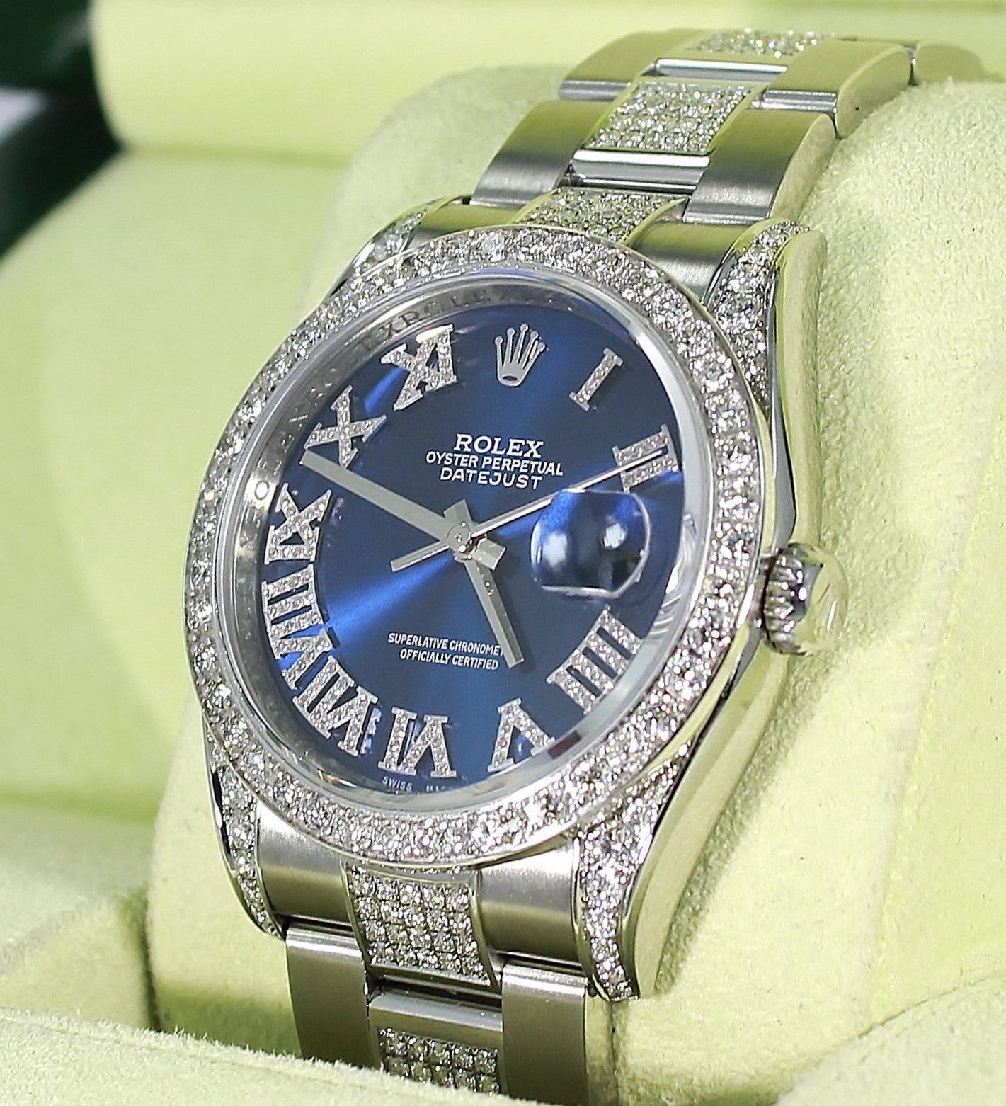 Rolex Datejust 116200 36mm Blue Diamond Dial Bezel & Bracelet Oyster Perpetual