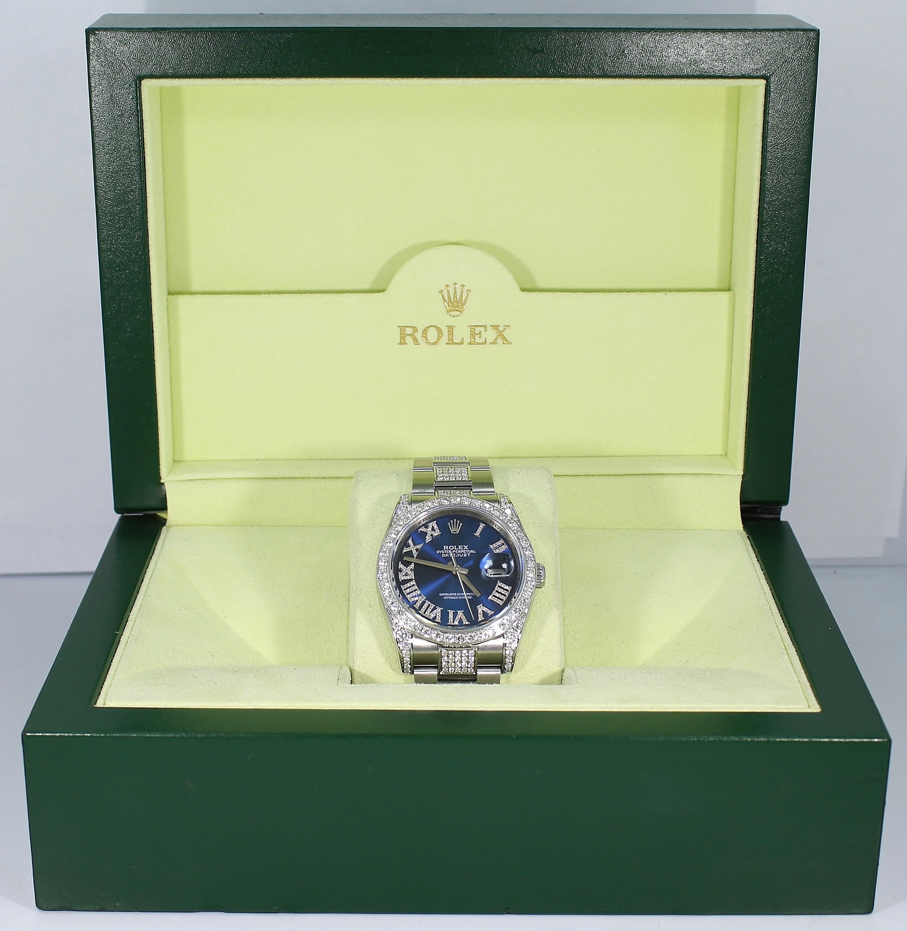 Rolex Datejust 116200 36mm Blue Diamond Dial Bezel & Bracelet Oyster Perpetual
