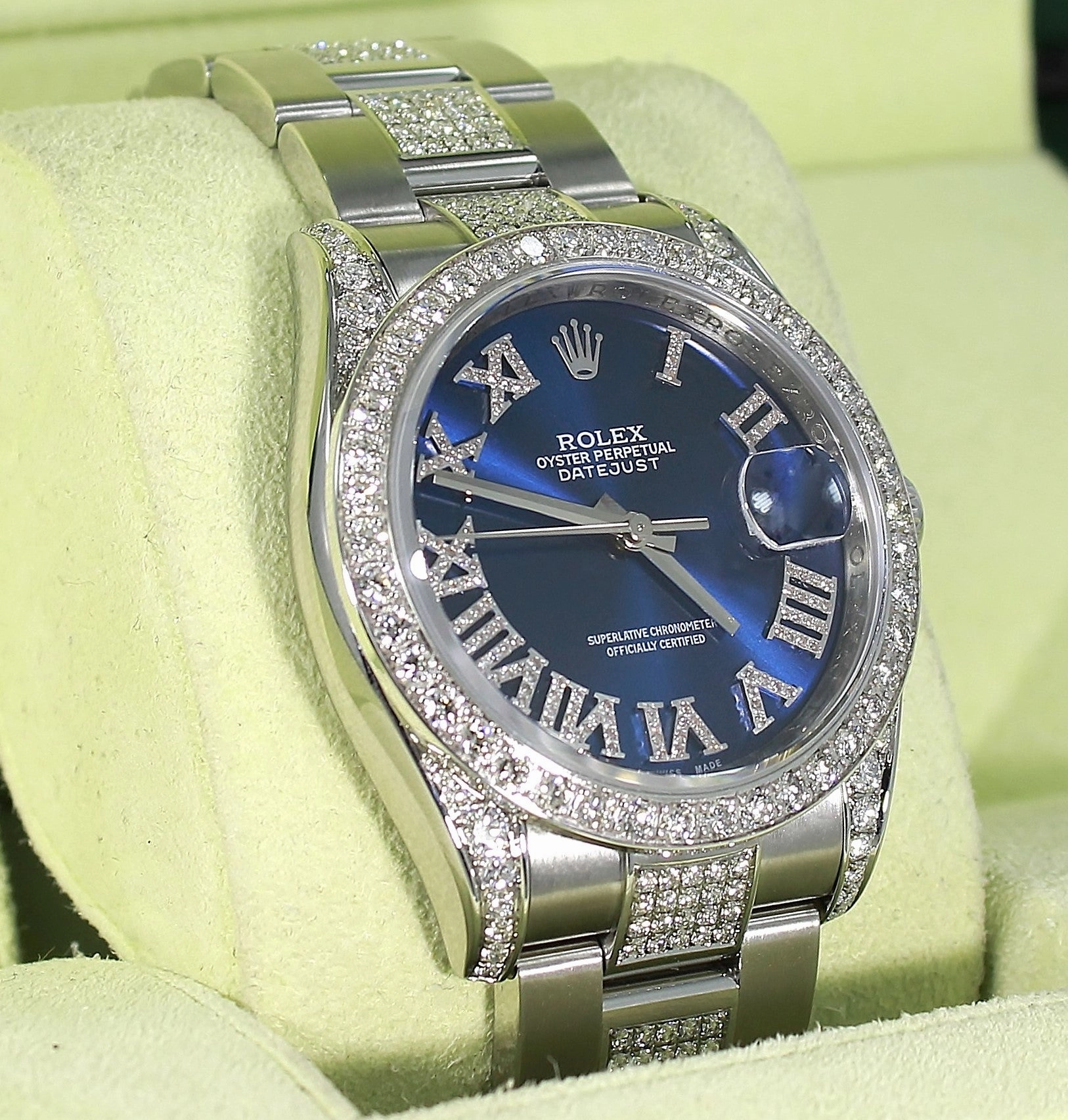 Rolex Datejust 116200 36mm Blue Diamond Dial Bezel & Bracelet Oyster Perpetual
