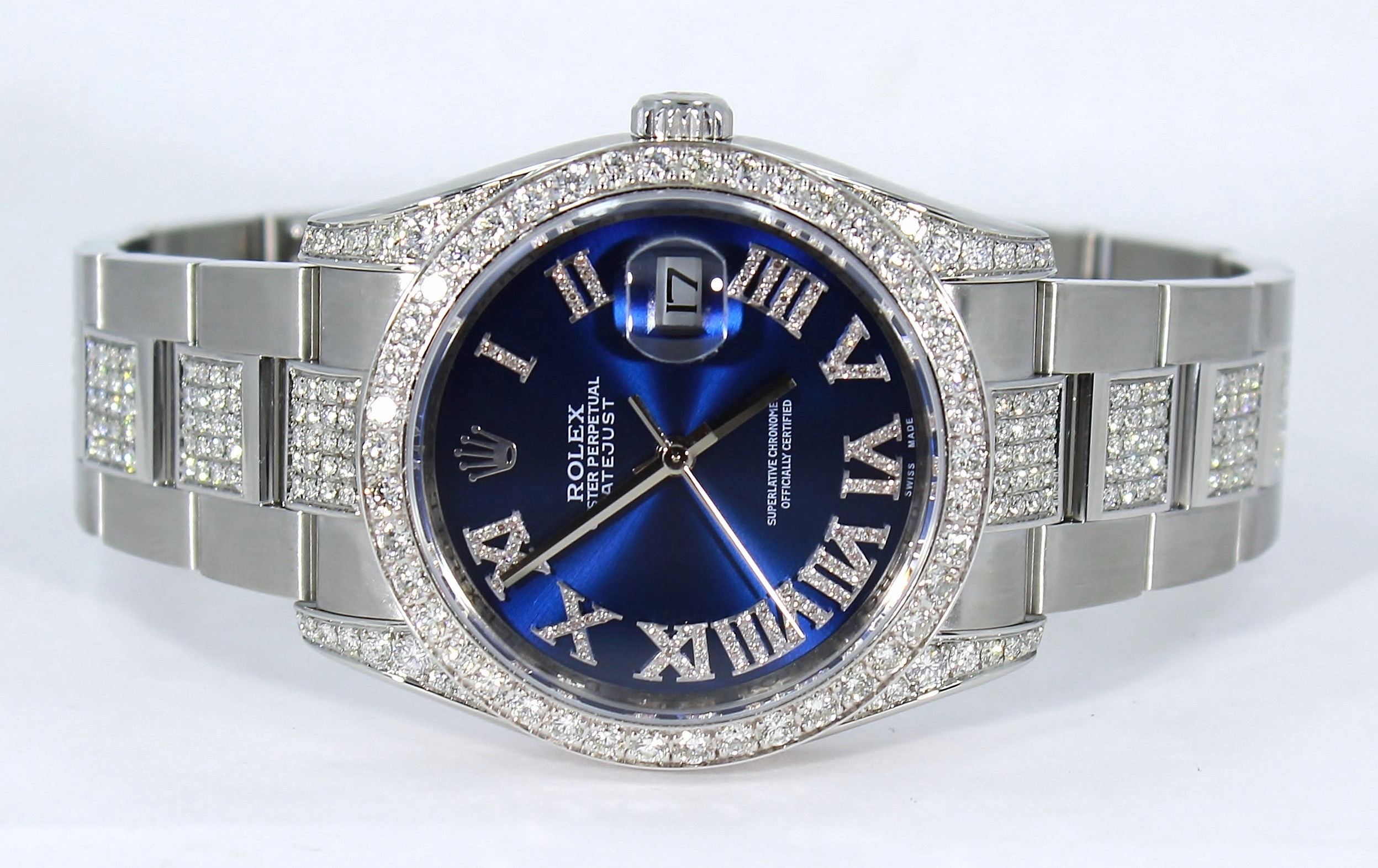 Rolex Datejust 116200 36mm Blue Diamond Dial Bezel & Bracelet Oyster Perpetual