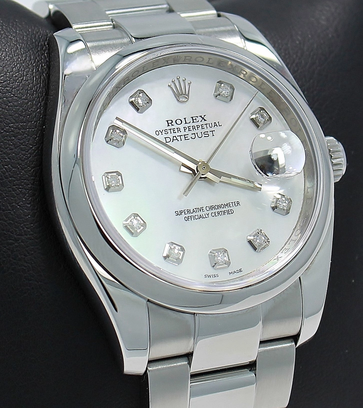 Rolex Datejust 116200 36mm  Diamond Mop Dial Oyster Perpetual