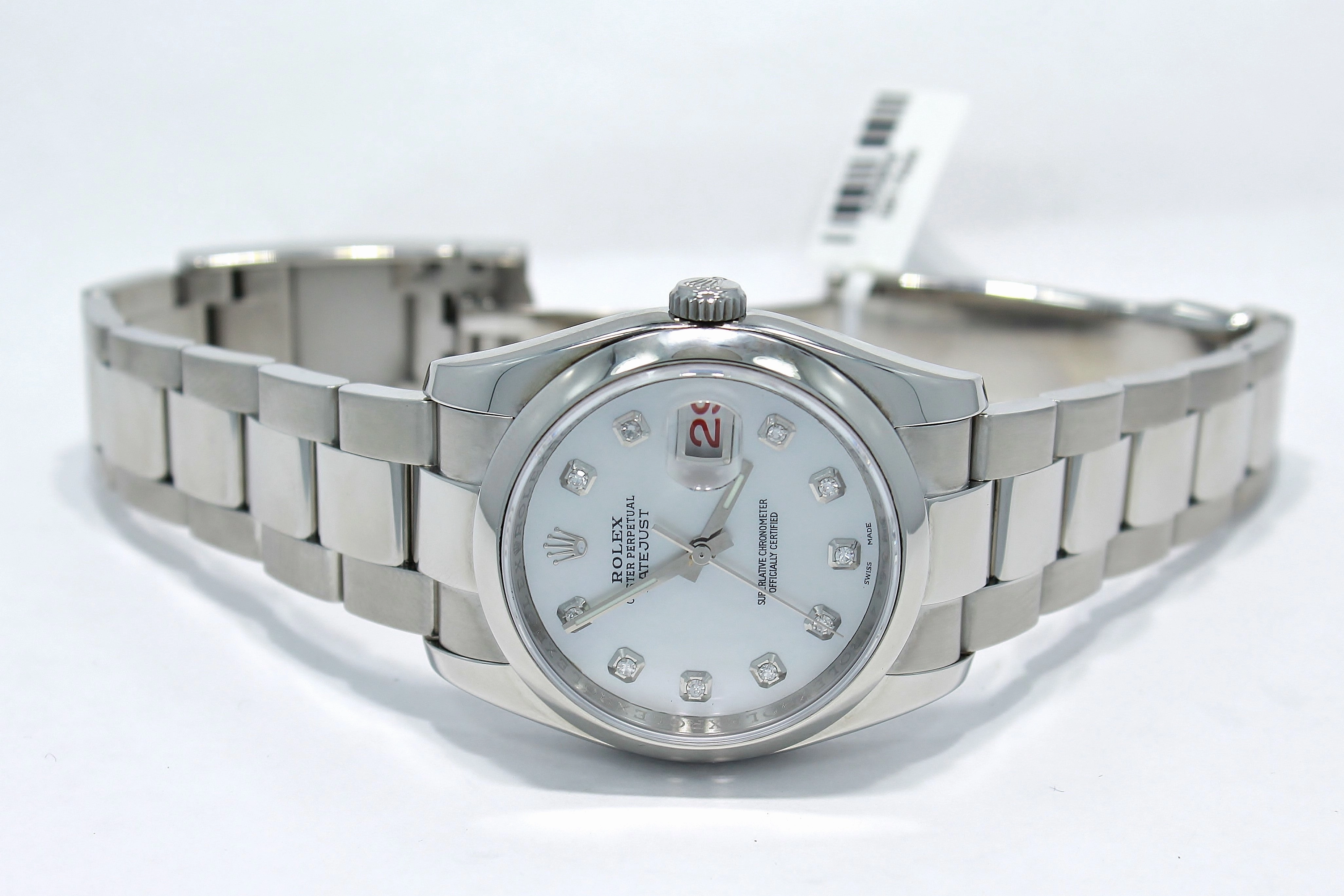 Rolex Datejust 116200 36mm  Diamond Mop Dial Oyster Perpetual