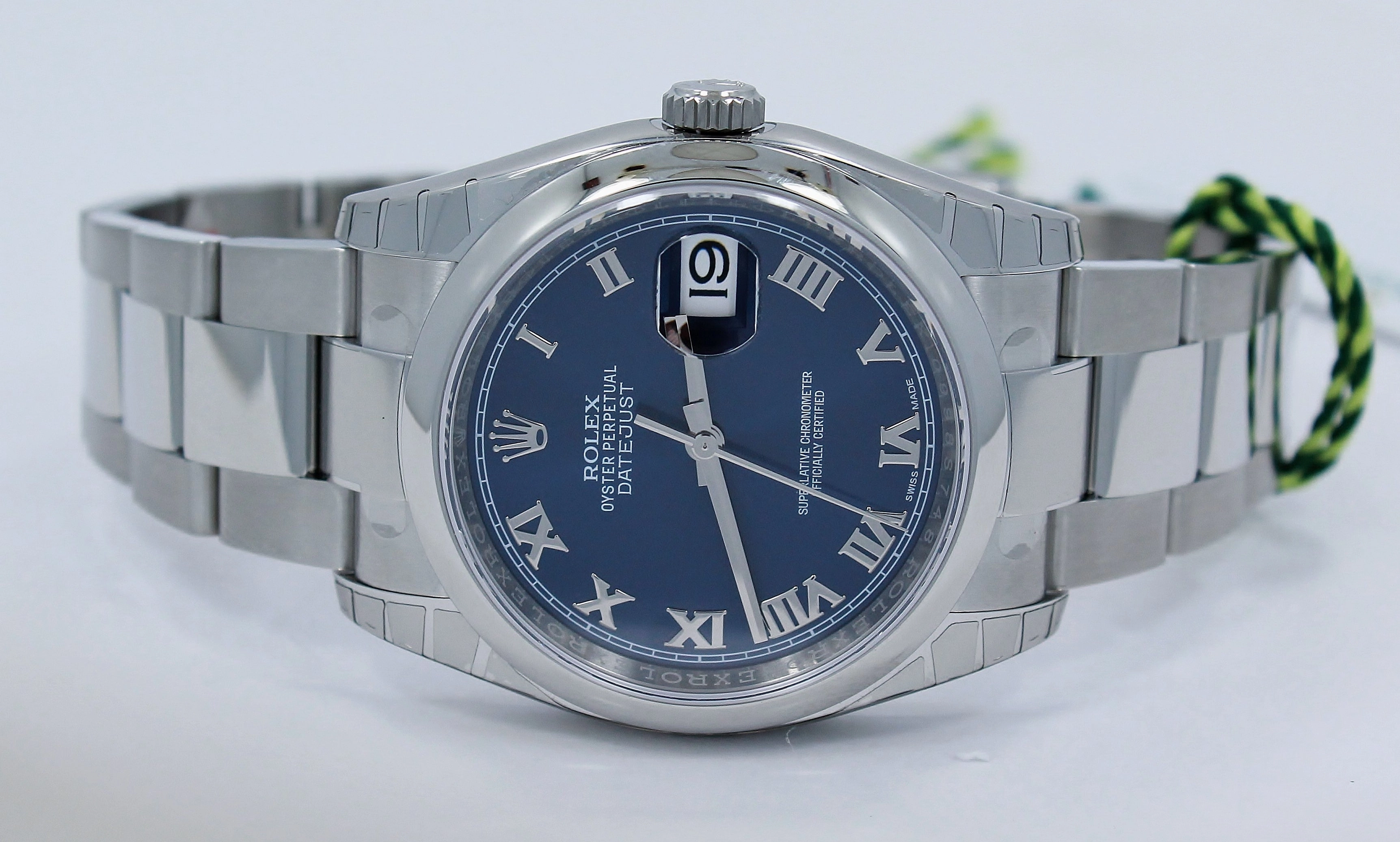 Rolex Datejust 116200 36mm Oyster Perpetual Blue Roman UNWORN
