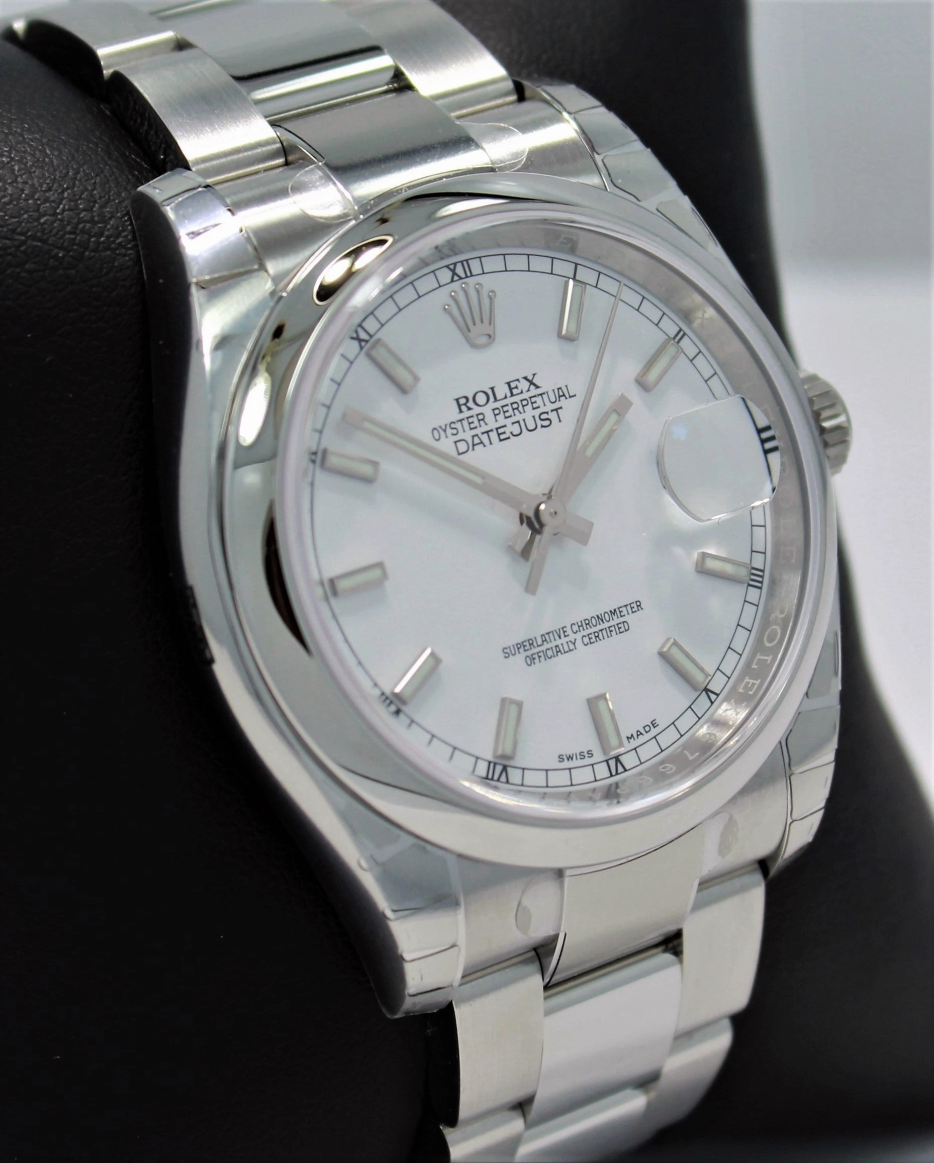 Rolex Datejust 116200 36mm White Stick Dial Oyster Perpetual UNWORN