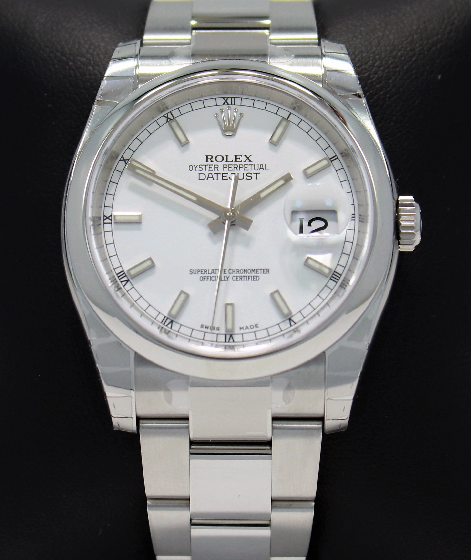 Rolex Datejust 116200 36mm White Stick Dial Oyster Perpetual UNWORN