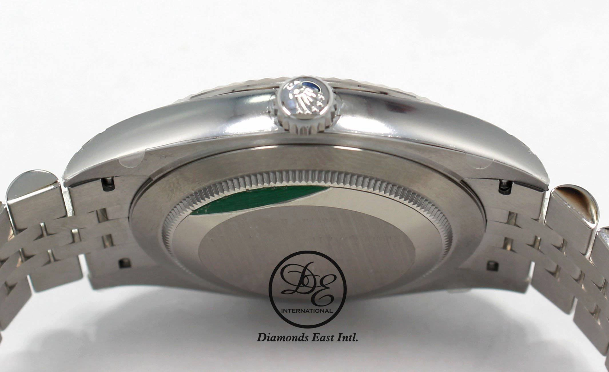 Rolex Datejust 126334 41mm Jubilee Blue Diamond Dial 18K White Gold Bezel UNWORN
