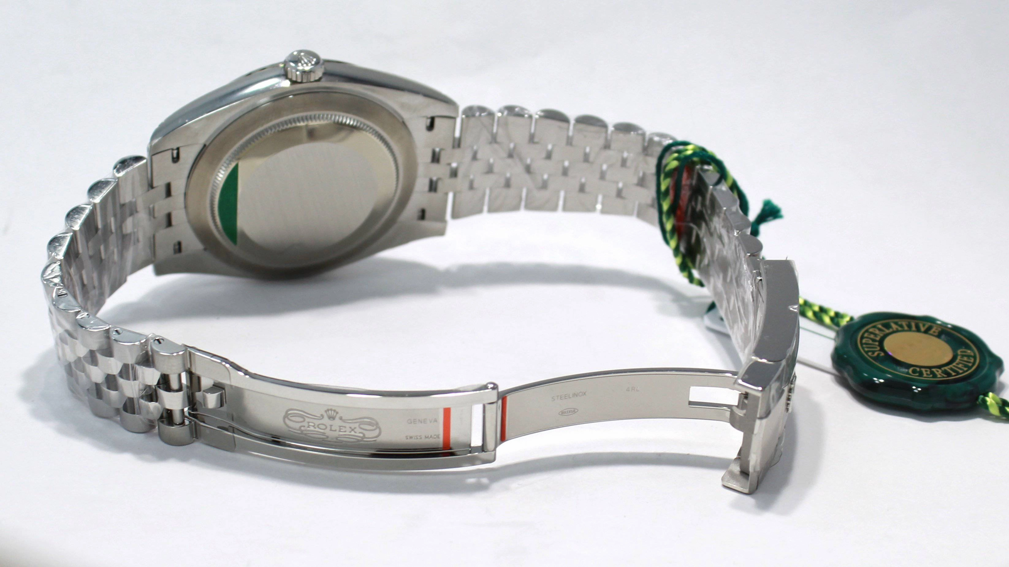 Rolex Datejust 126334 41mm Jubilee Rhodium Diamond Dial 18K White Gold Bezel NEW