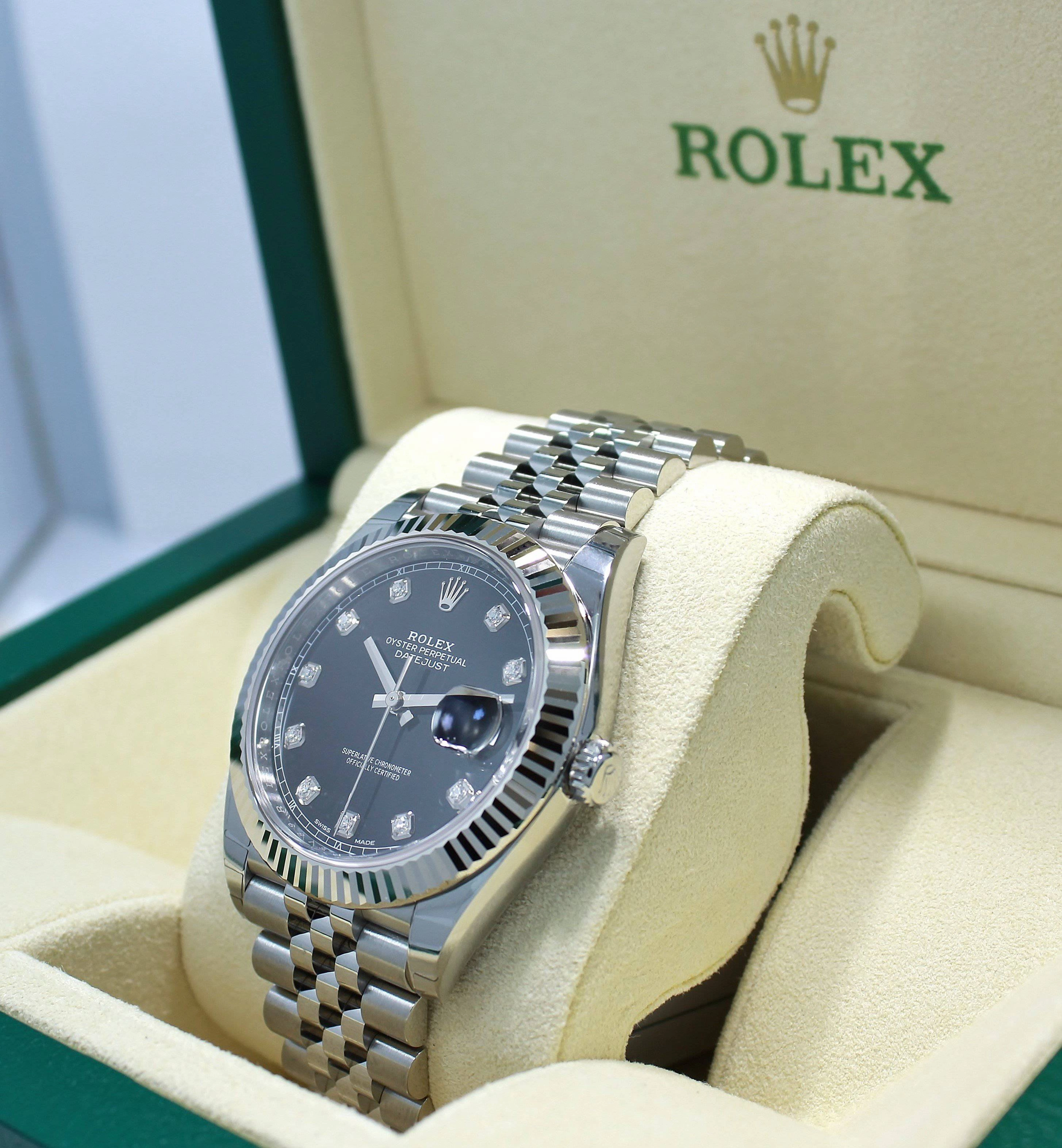 Rolex Datejust 126334 Black Diamond Dial Jubilee Unworn