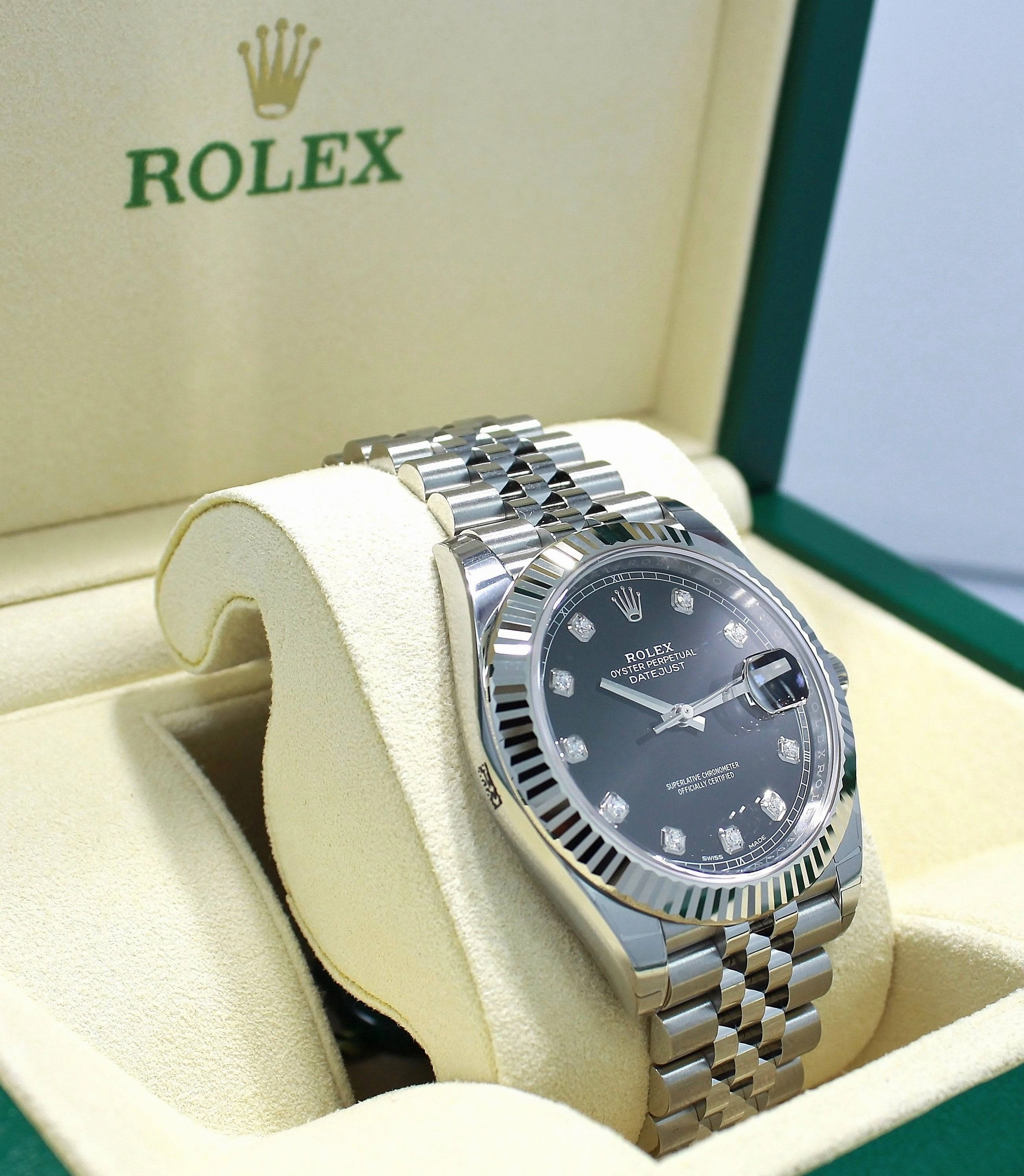 Rolex Datejust 126334 Black Diamond Dial Jubilee Unworn