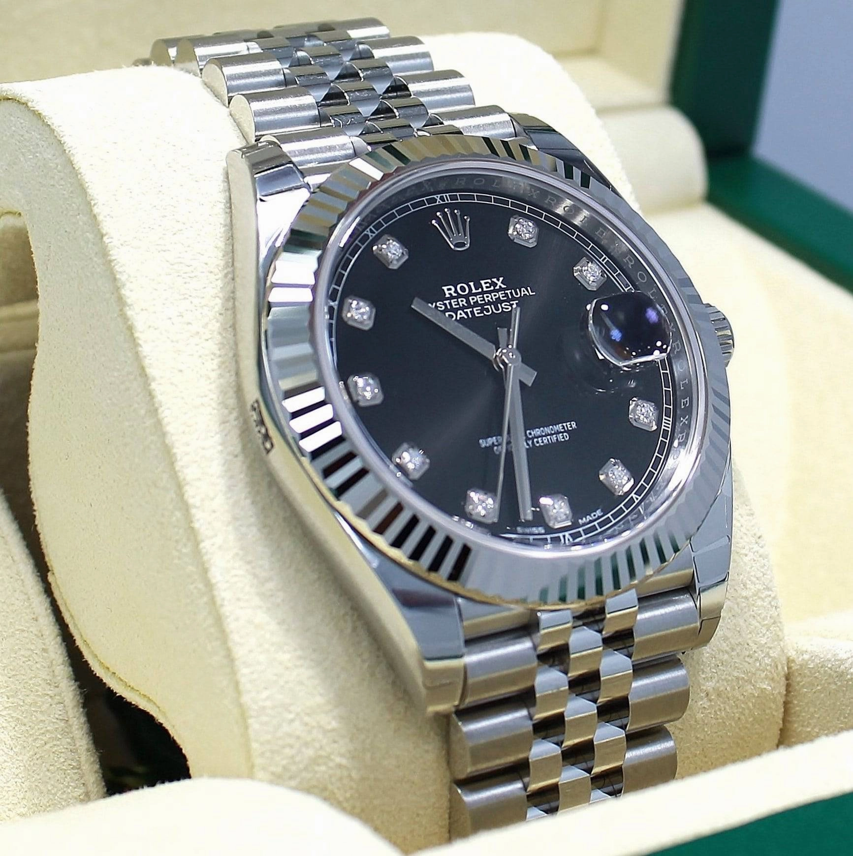 Rolex Datejust 126334 Black Diamond Dial Jubilee Unworn
