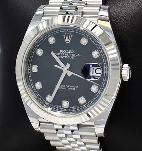 Rolex Datejust 126334 Black Diamond Dial Jubilee Unworn