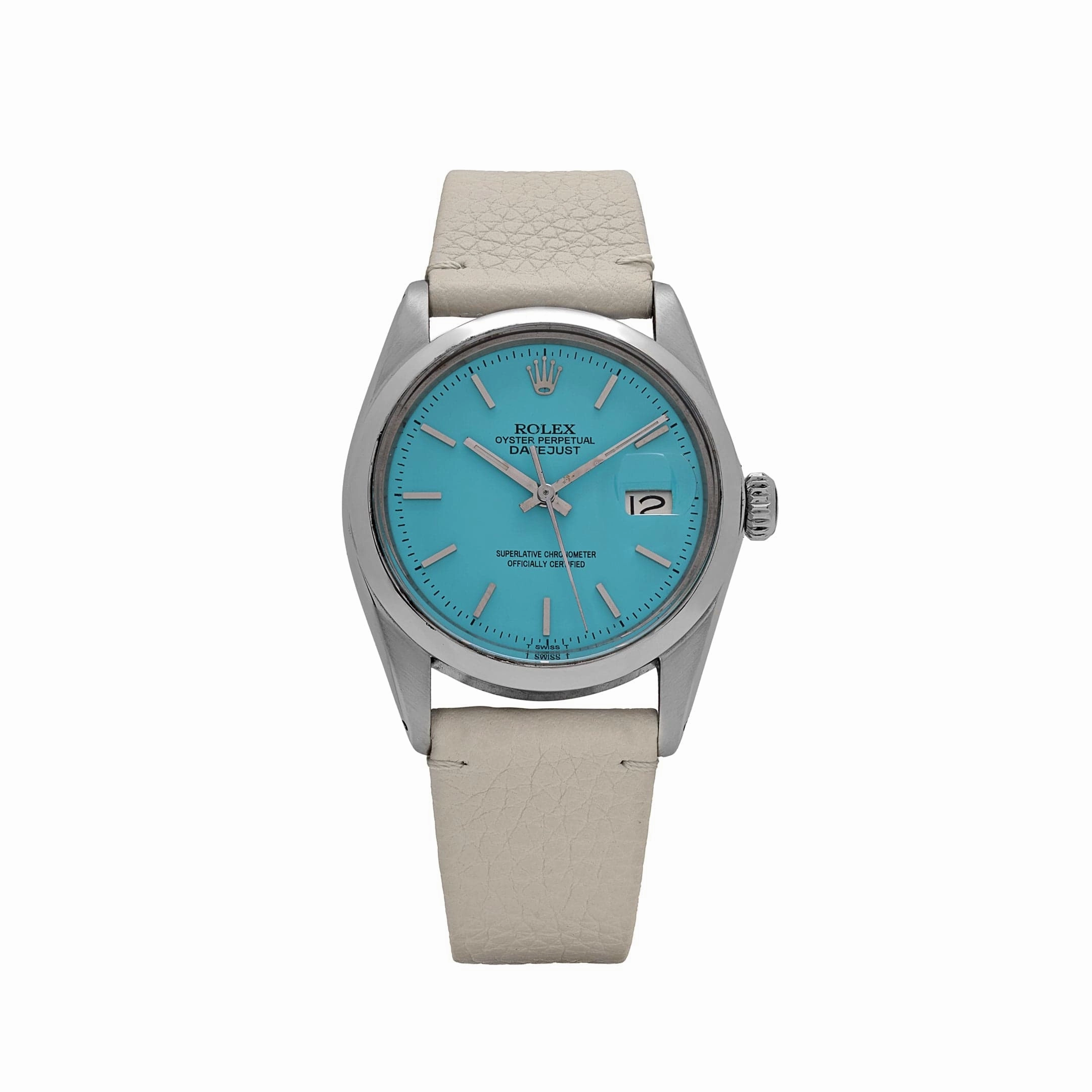 Rolex Datejust 16000 Stainless Steel Aftermarket Turquoise Dial