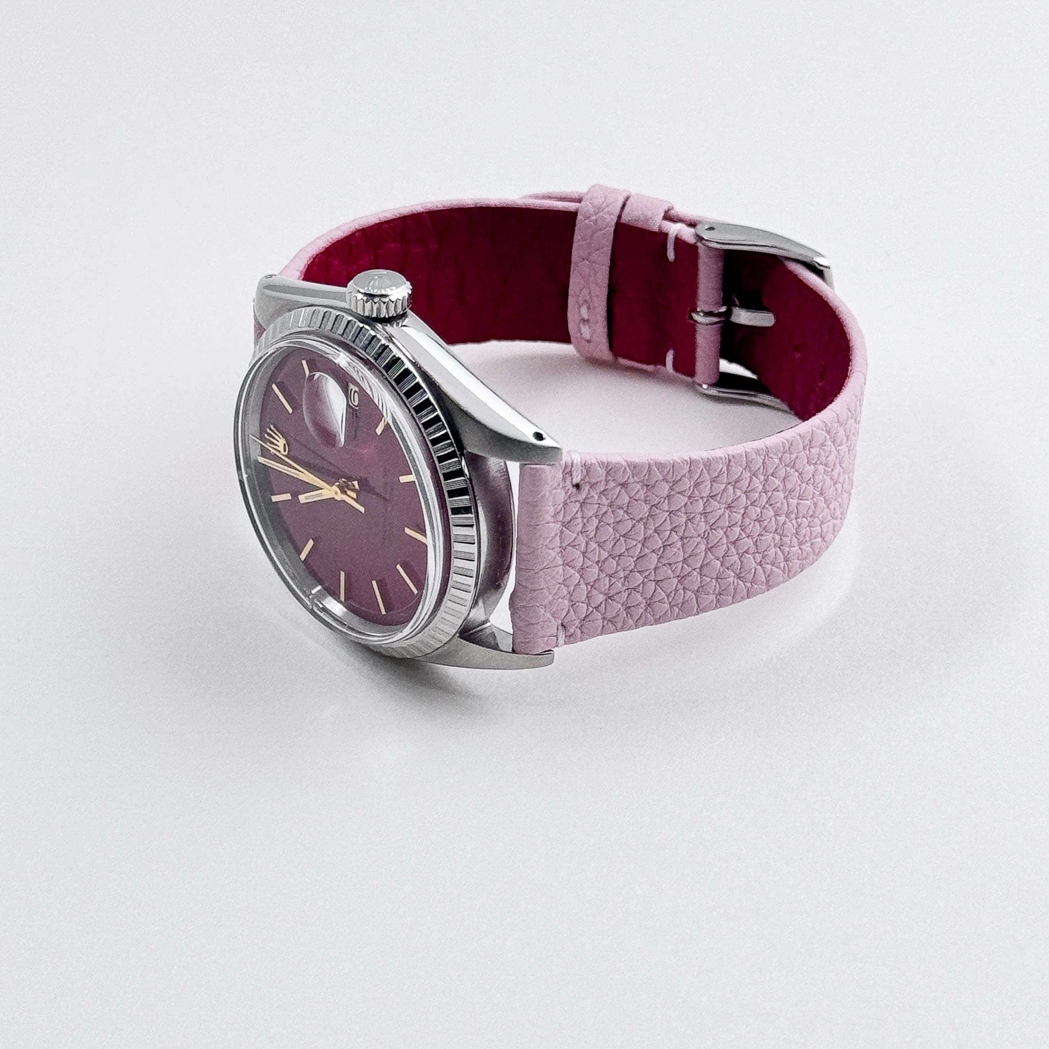 Rolex Datejust 1603 Stainless Steel Aftermarket Red Dial