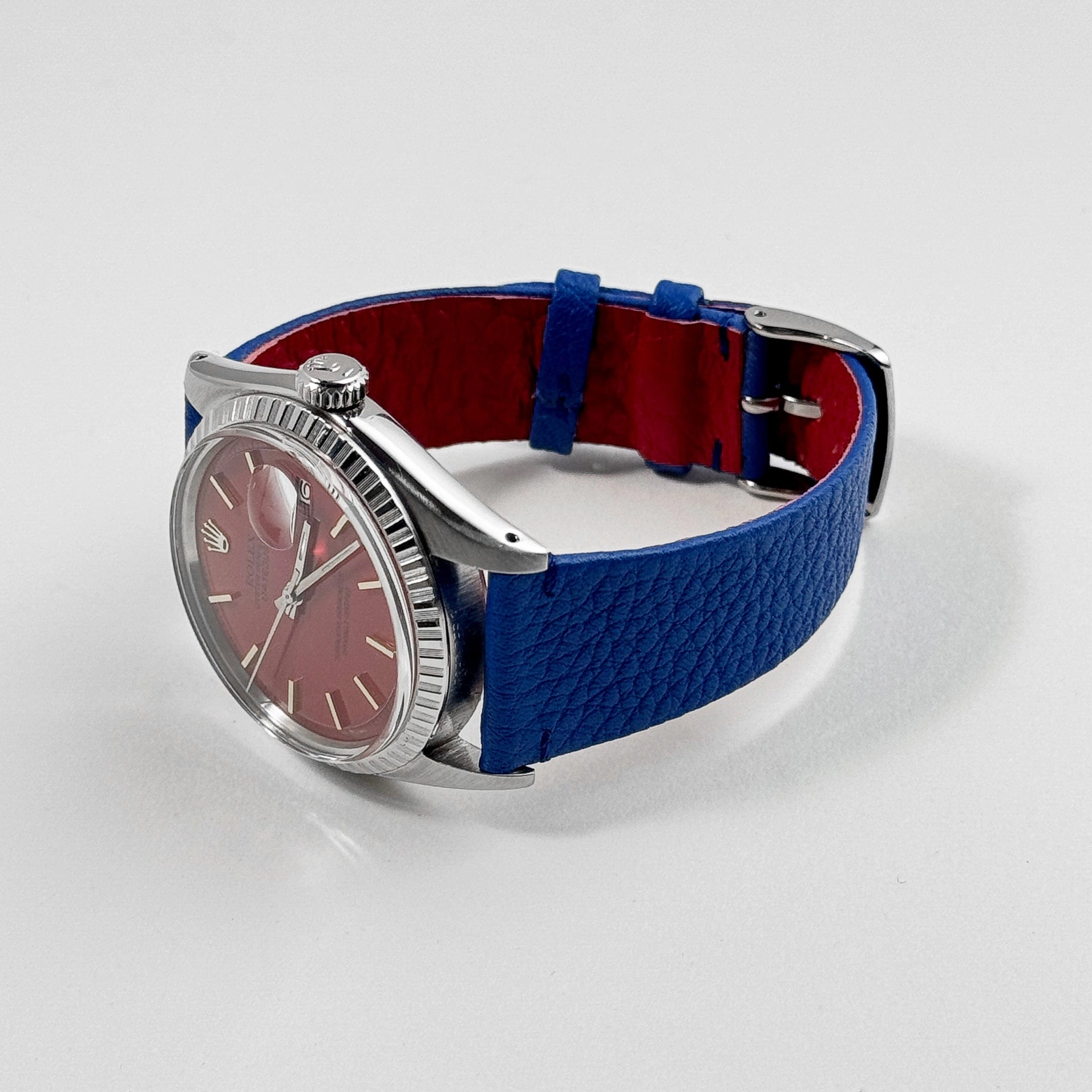 Rolex Datejust 1603 Stainless Steel Aftermarket Red Dial