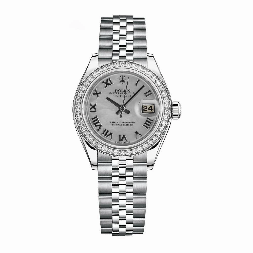 Rolex Datejust 26mm - Ref: 179384 mrj - White Mother of Pearl Dial, Stainless Steel Jubilee Bracelet Women's Watch