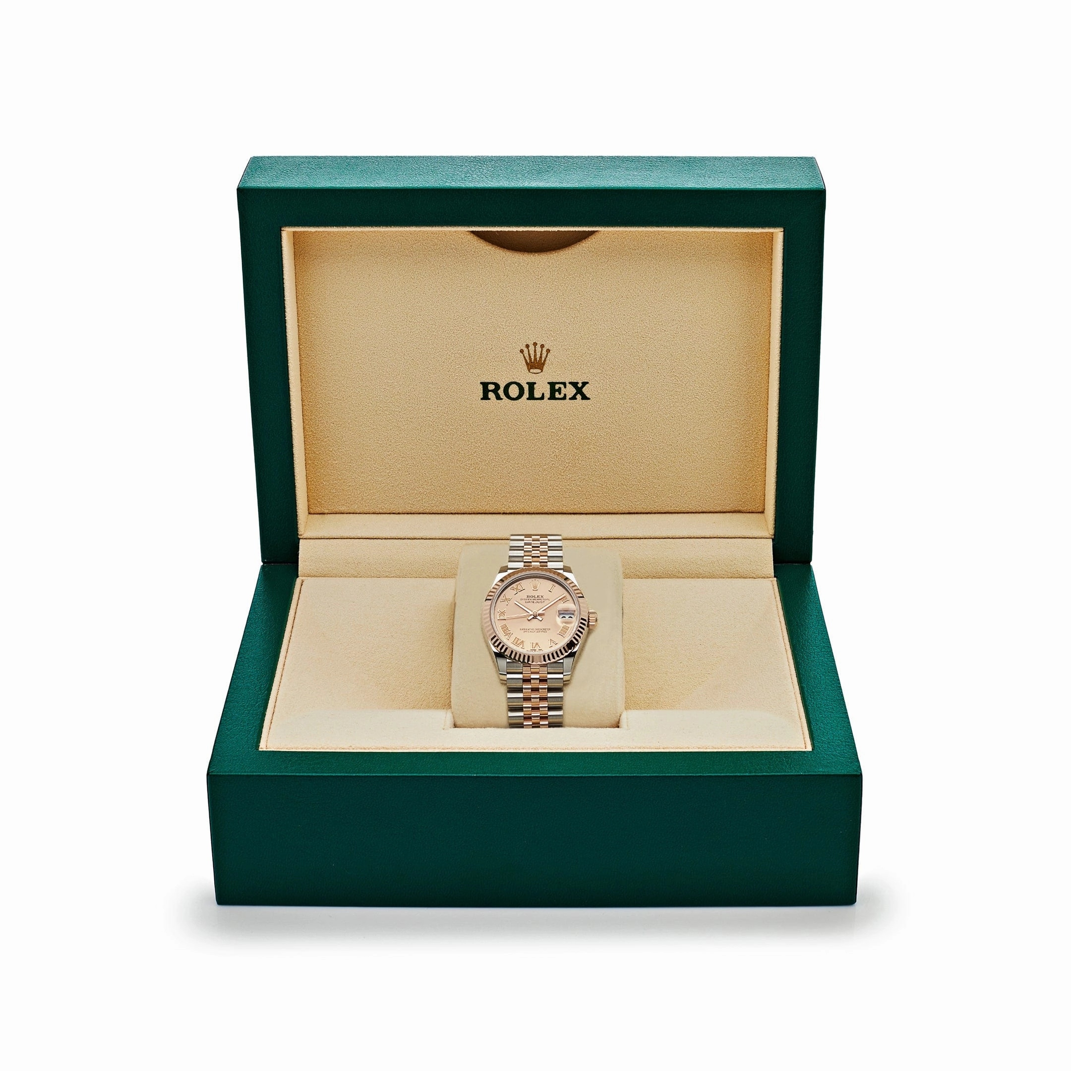Rolex Datejust 31 278271 'Ladies' Rose Gold Stainless Steel Roman Pink Dial Jubilee (2025)