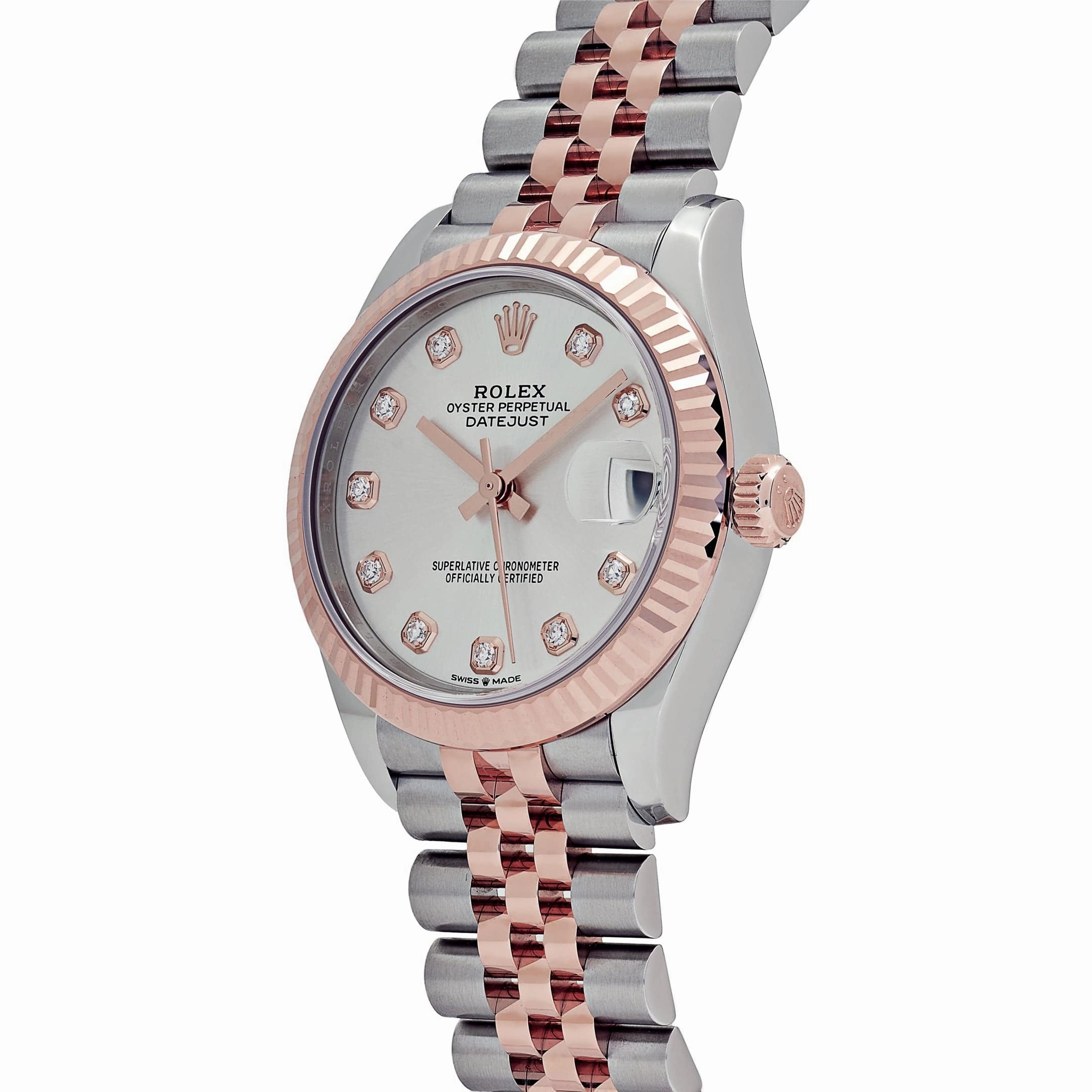 Rolex Datejust 31 278271 'Ladies' Stainless Steel Rose Gold Silver Diamond Dial (2025)